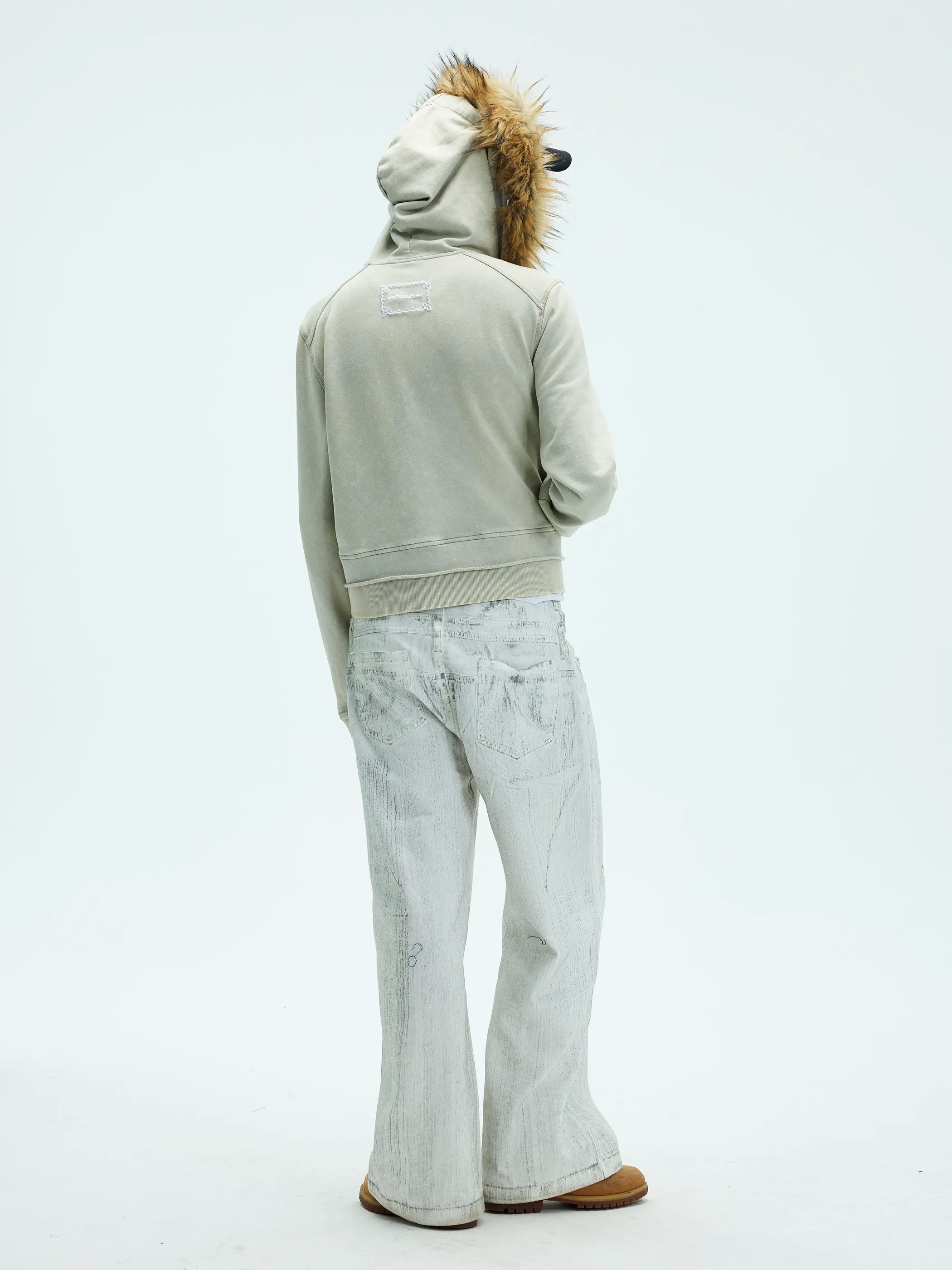 Model shot of Detachable Hood Hoodie 3