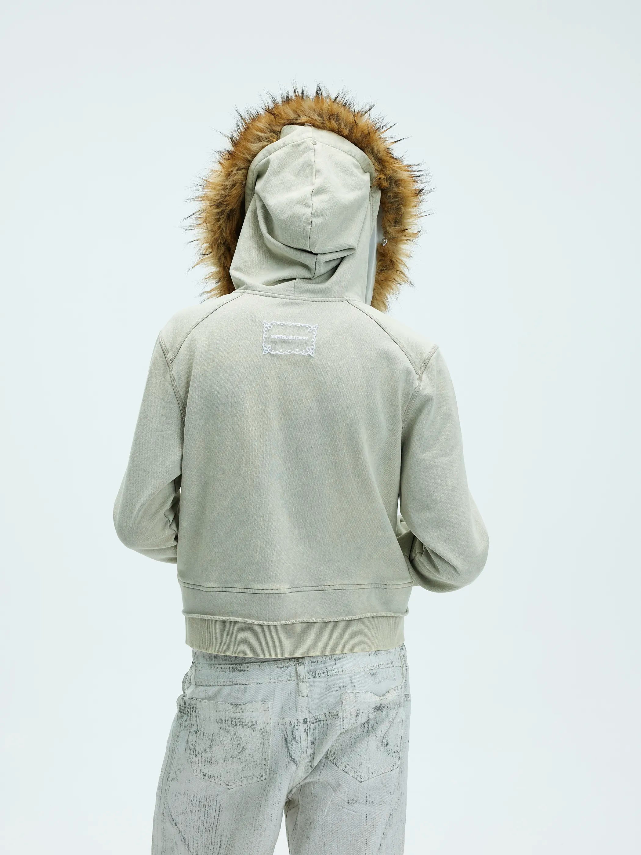 Model shot of Detachable Hood Hoodie 4