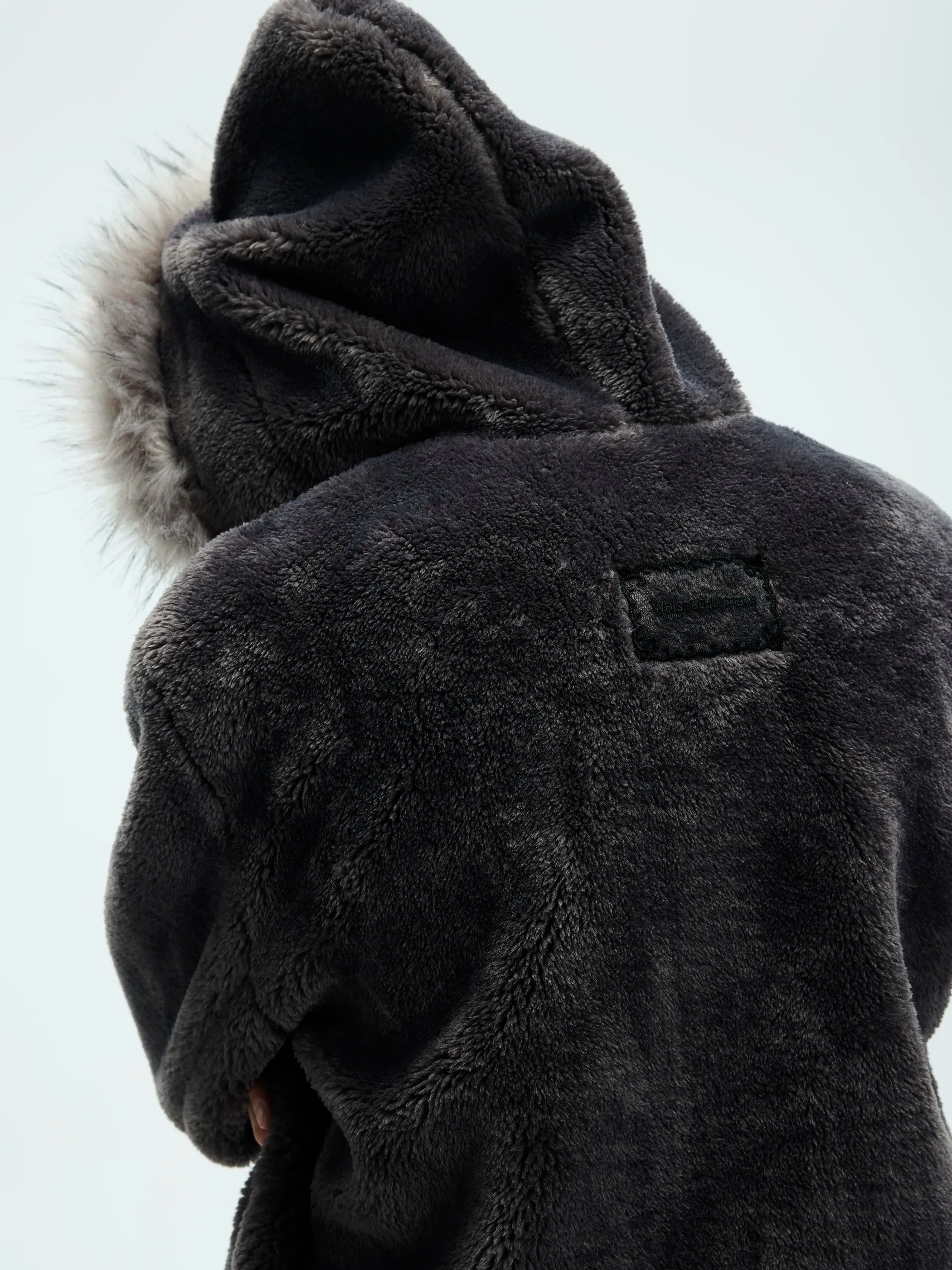 Model shot of Zip-Off Fleece Hooded Coat 5