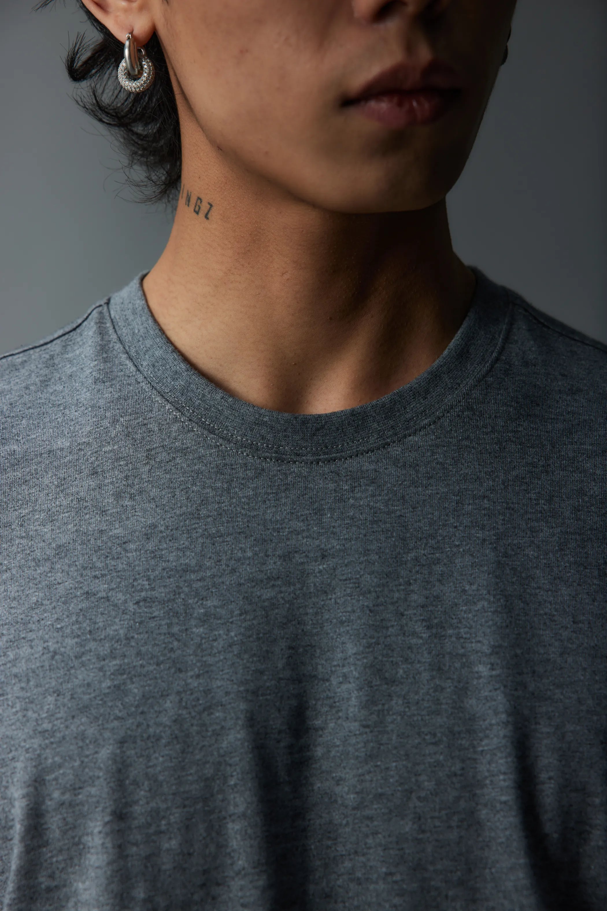 Model shot of Classic Cotton Layering Tee 4