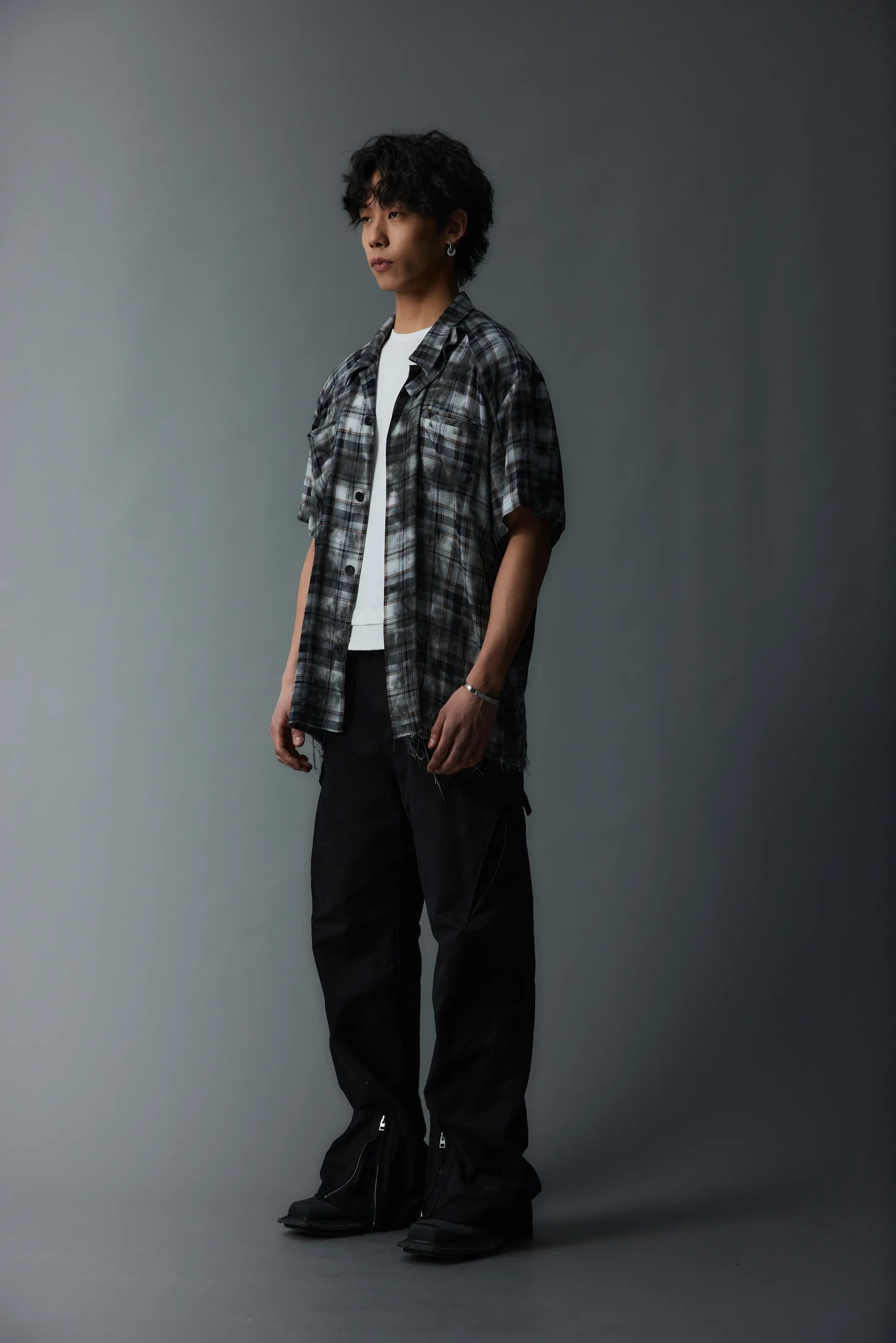 Model shot of Deconstructed Zip-Fasten Workwear 10
