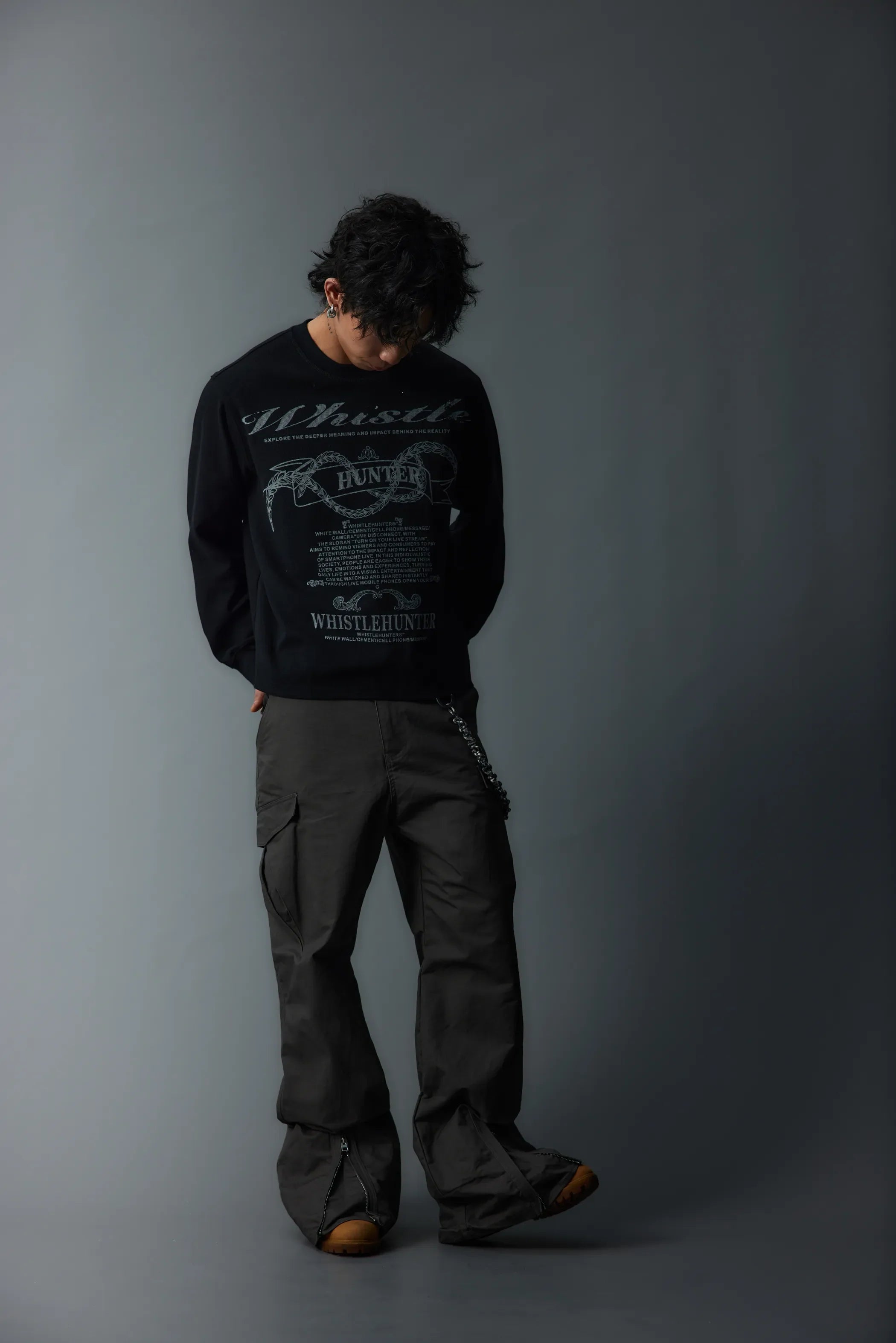 Model shot of Deconstructed Zip-Fasten Workwear 10