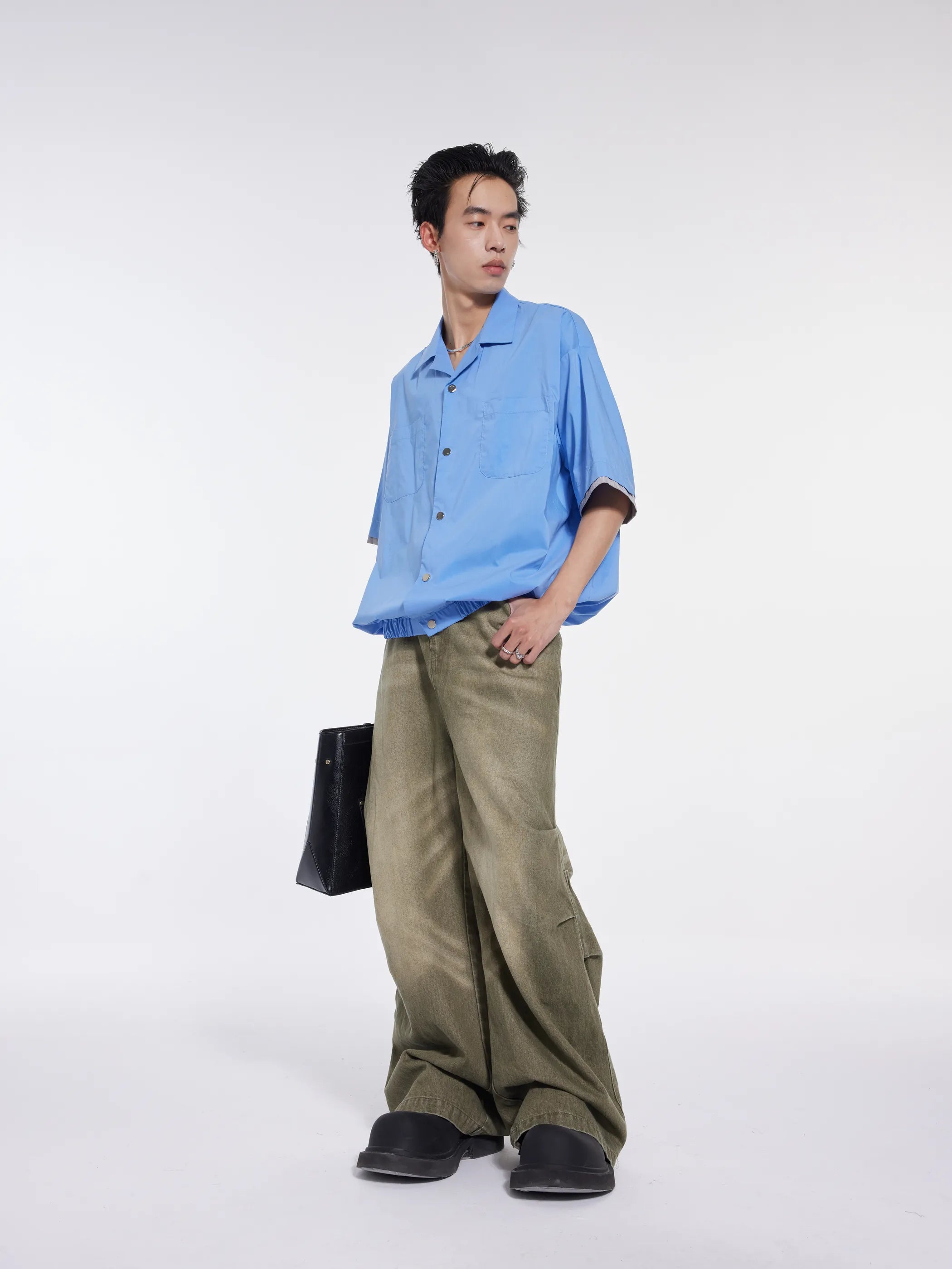 Model shot of Heavyweight Destroyed Jeans 3
