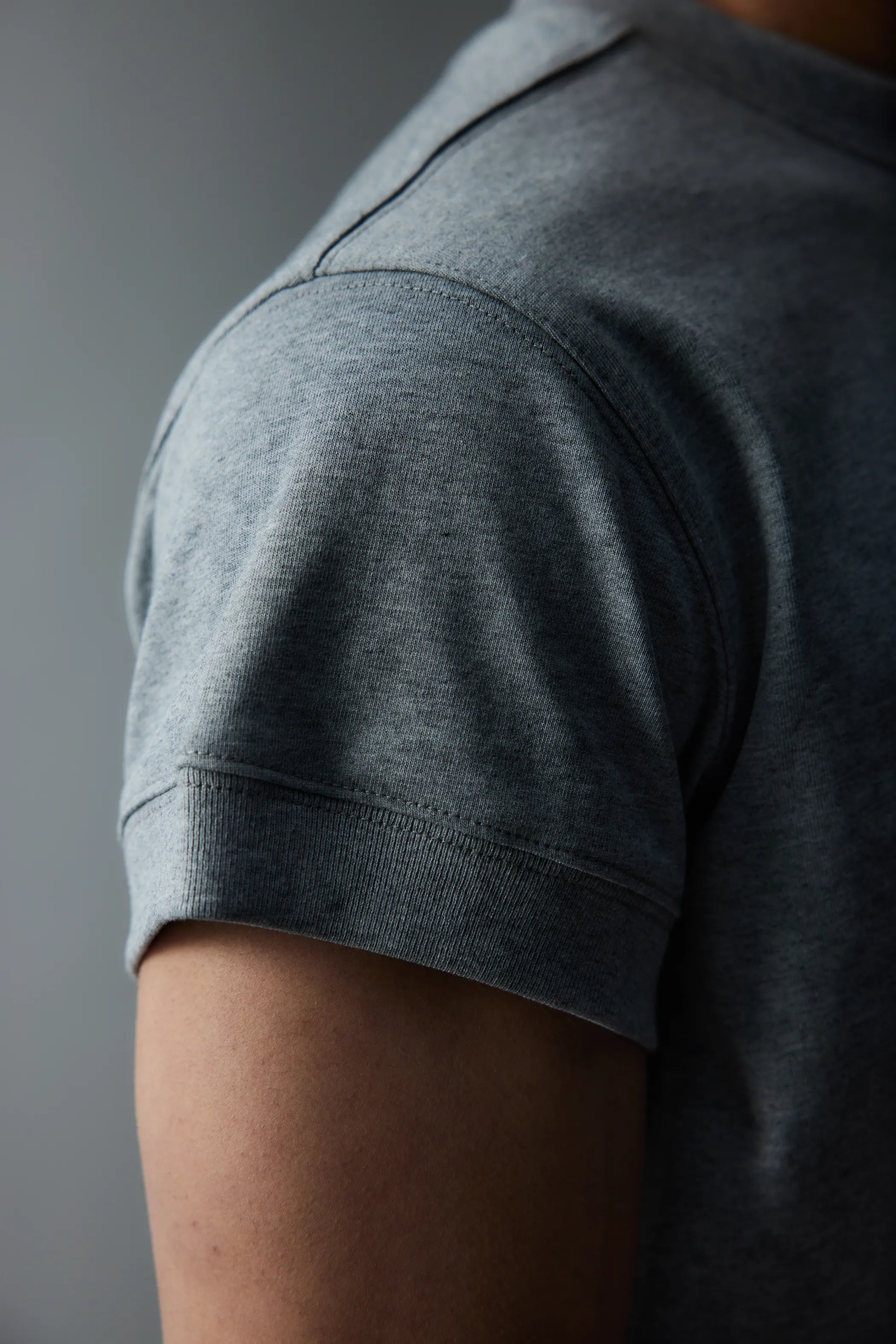 Model shot of Leather-Label Premium Cotton Tee 5