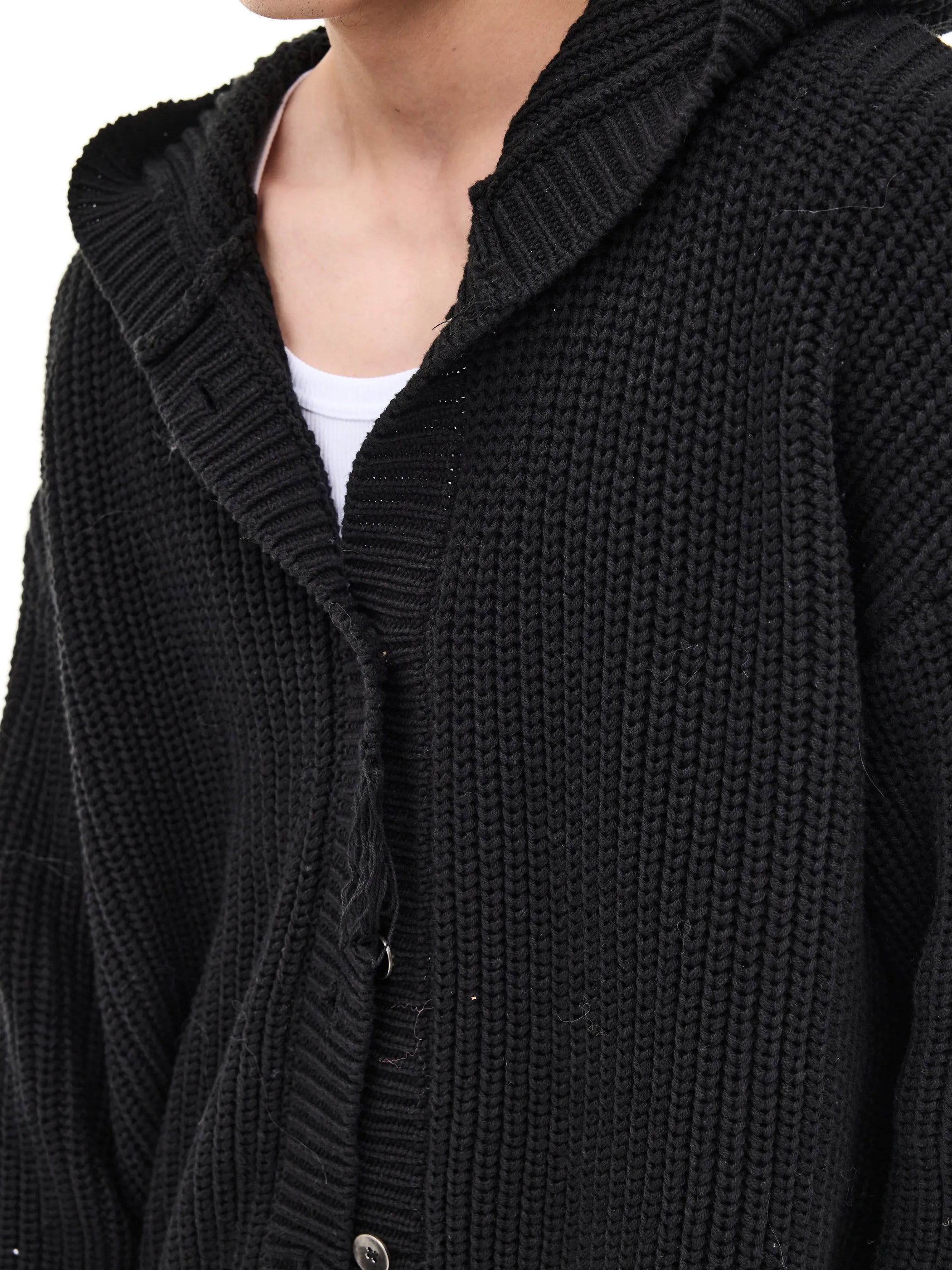 Distressed cardigan jacket
