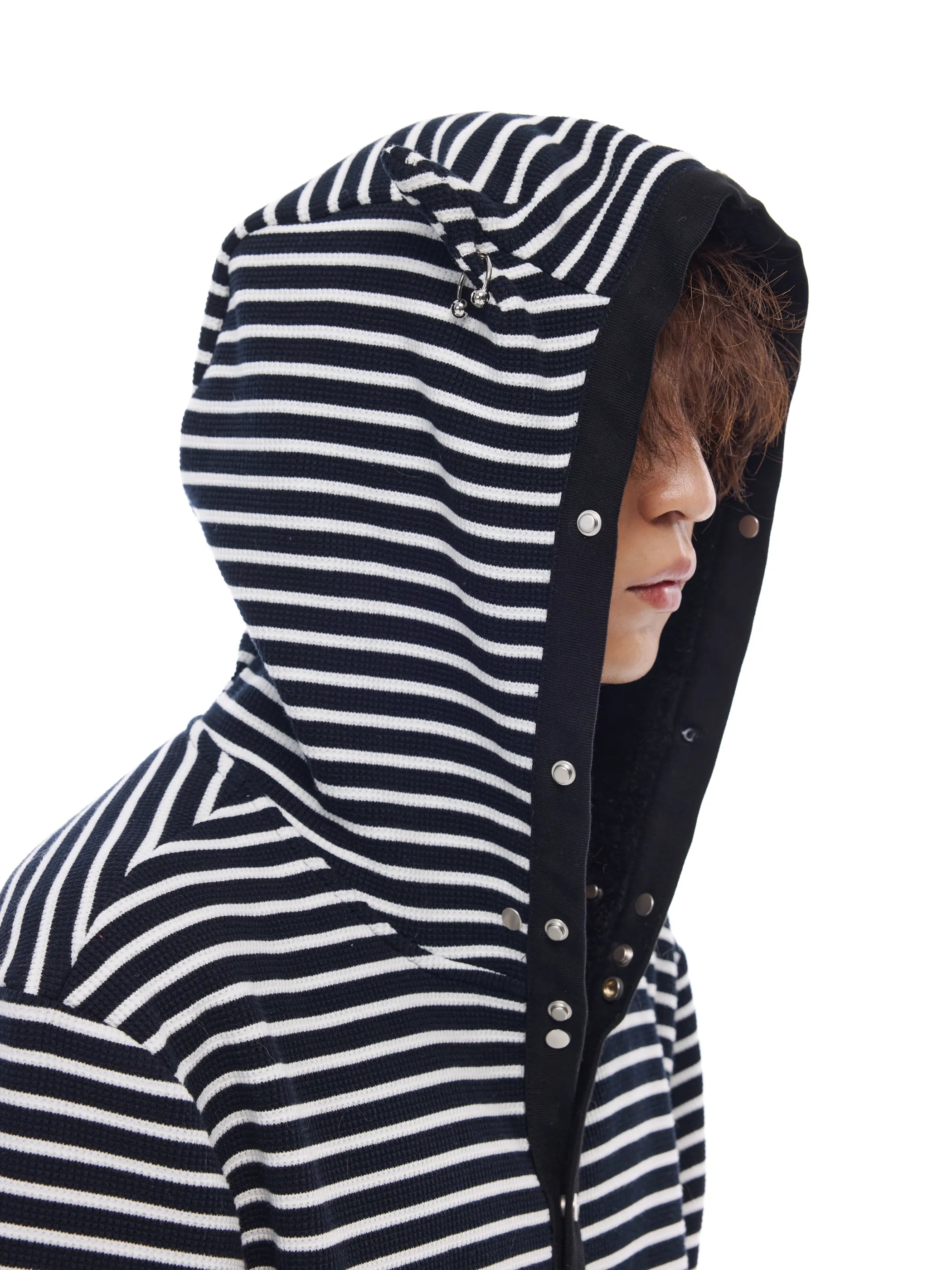 Hooded sweatshirt jacket