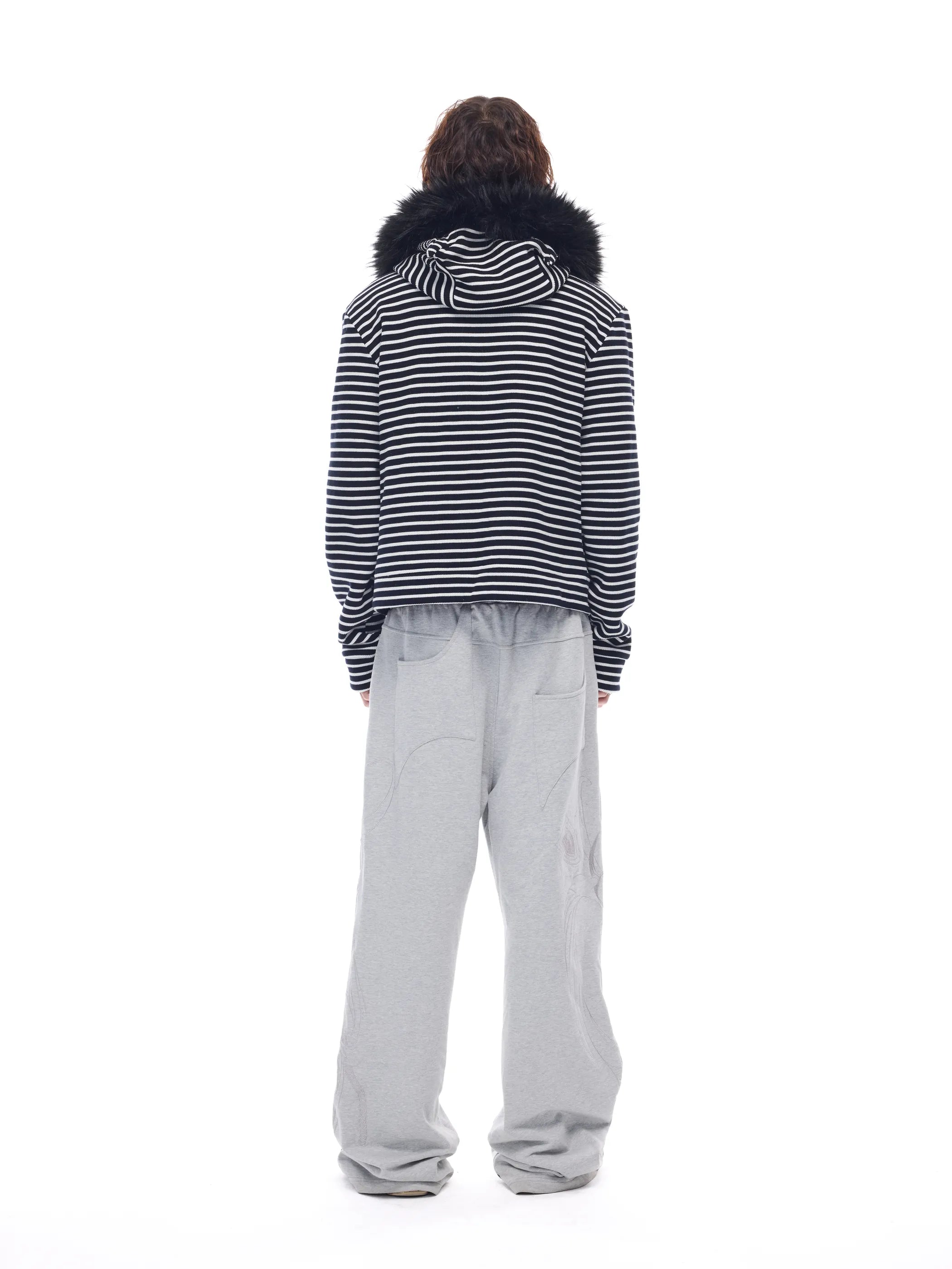 Hooded sweatshirt jacket