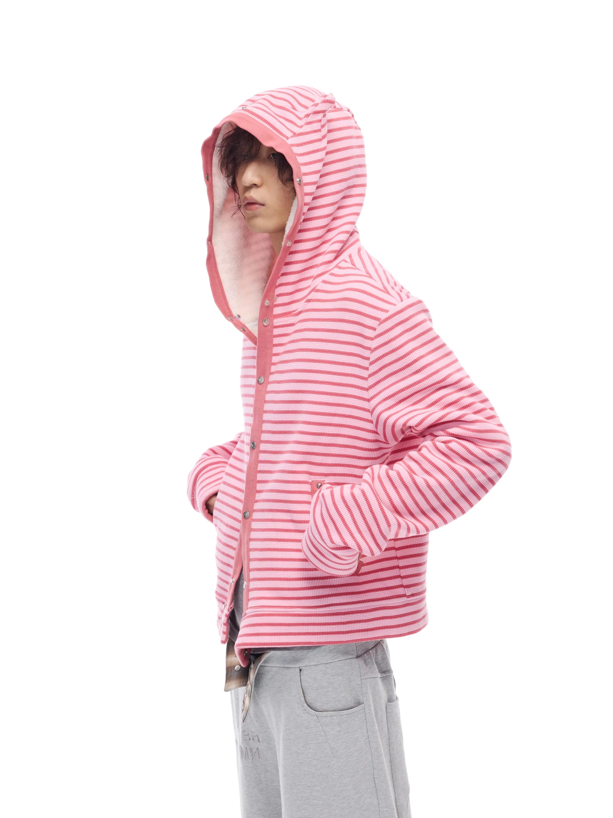 Hooded sweatshirt jacket