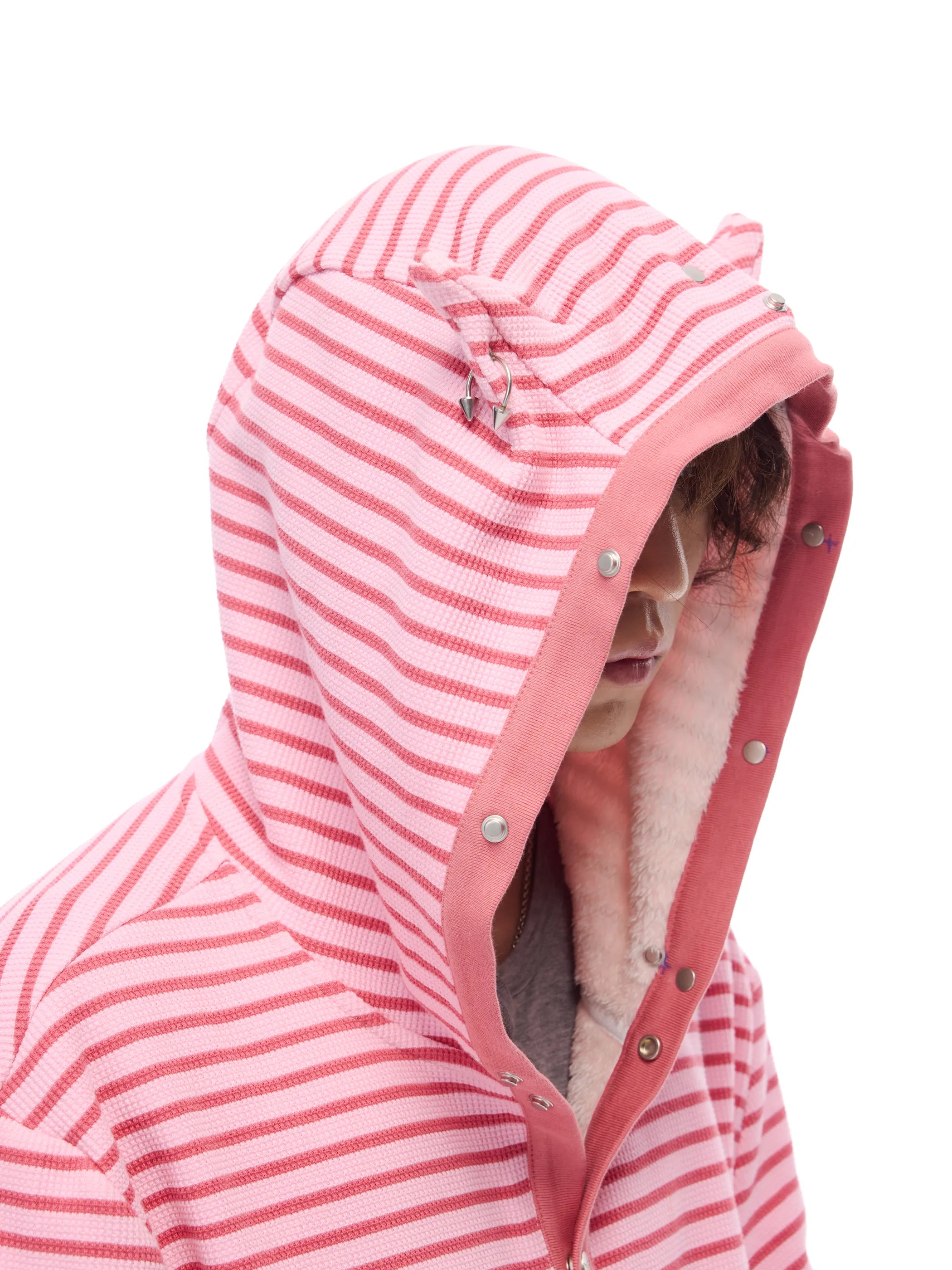 Hooded sweatshirt jacket