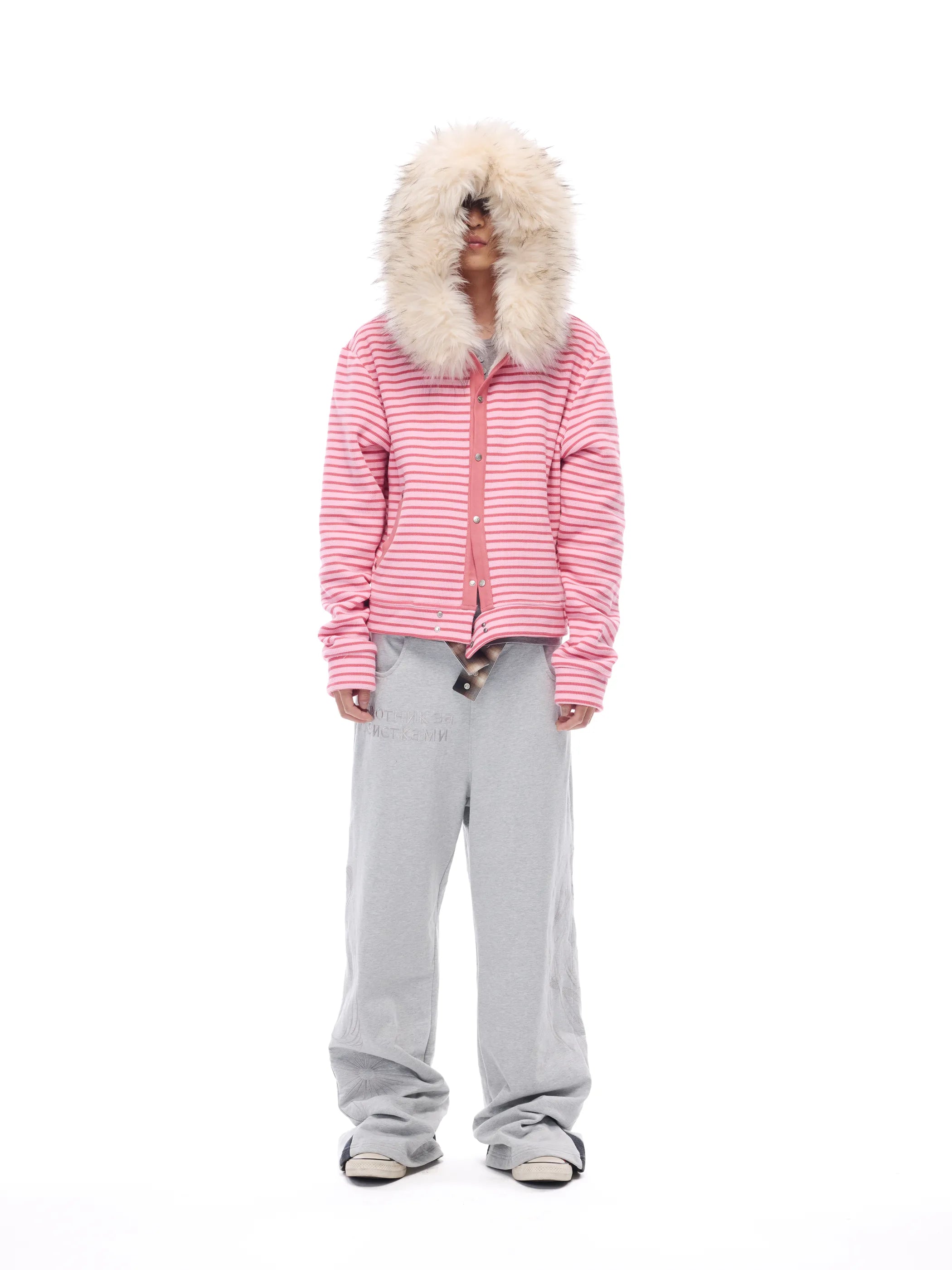Hooded sweatshirt jacket