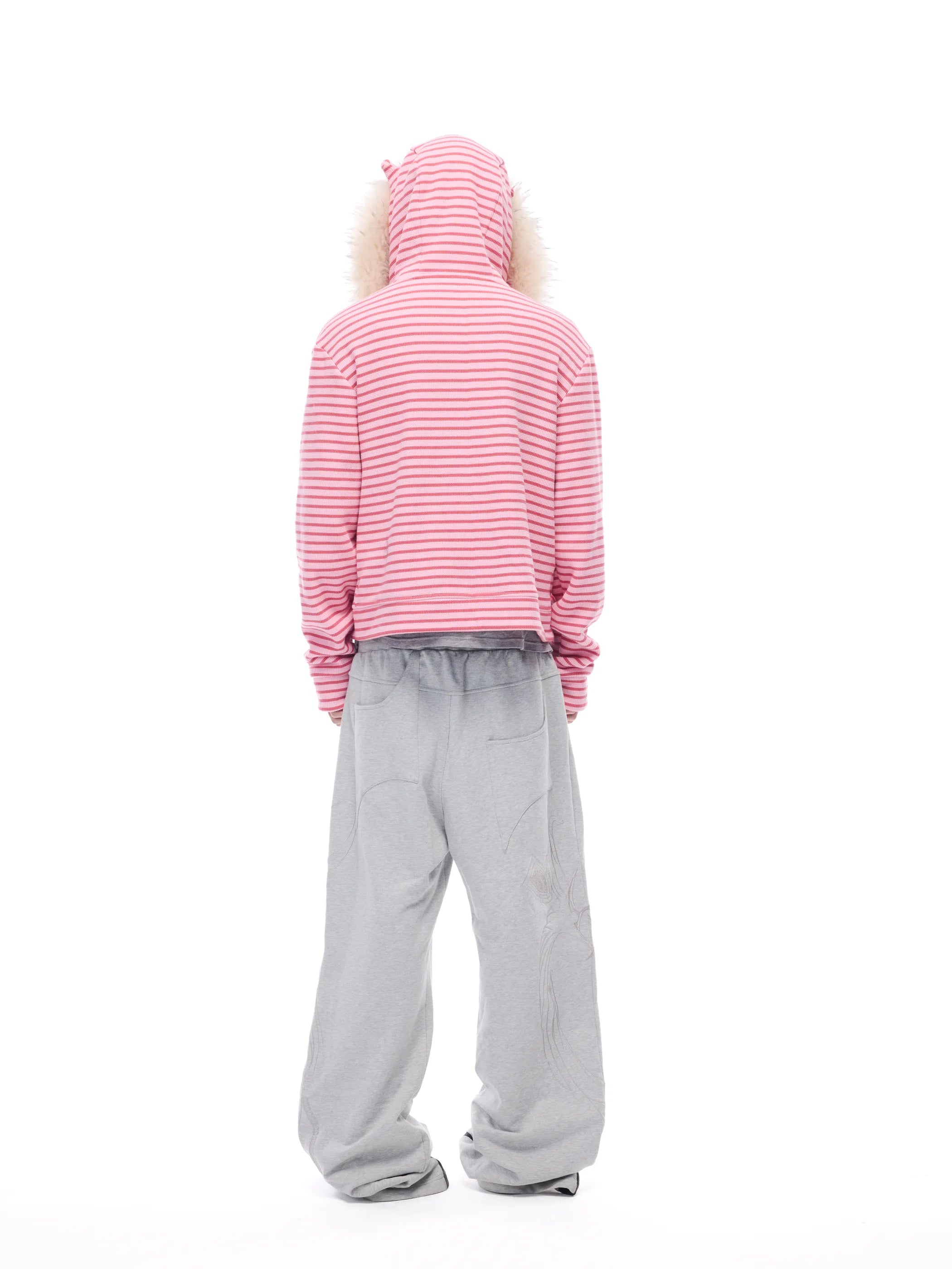 Hooded sweatshirt jacket