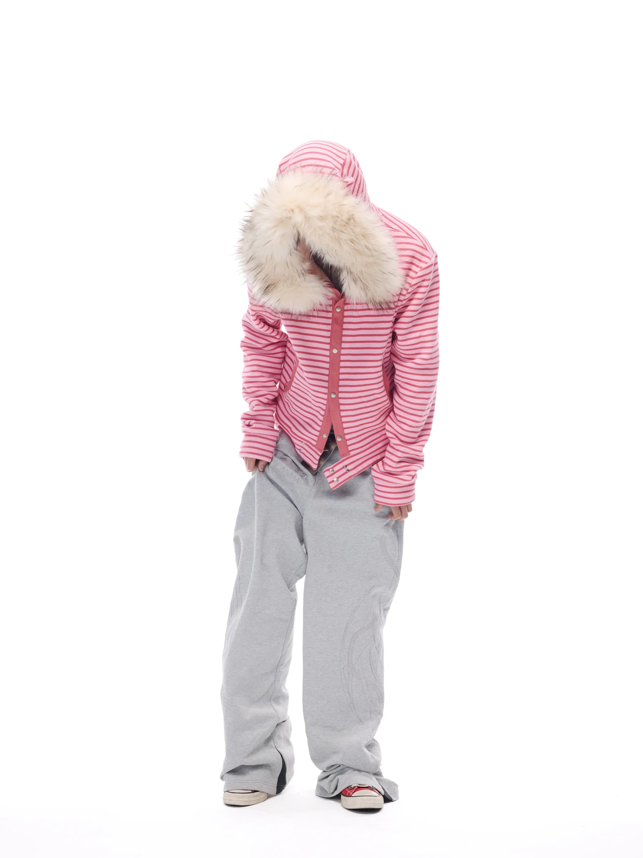 Hooded sweatshirt jacket