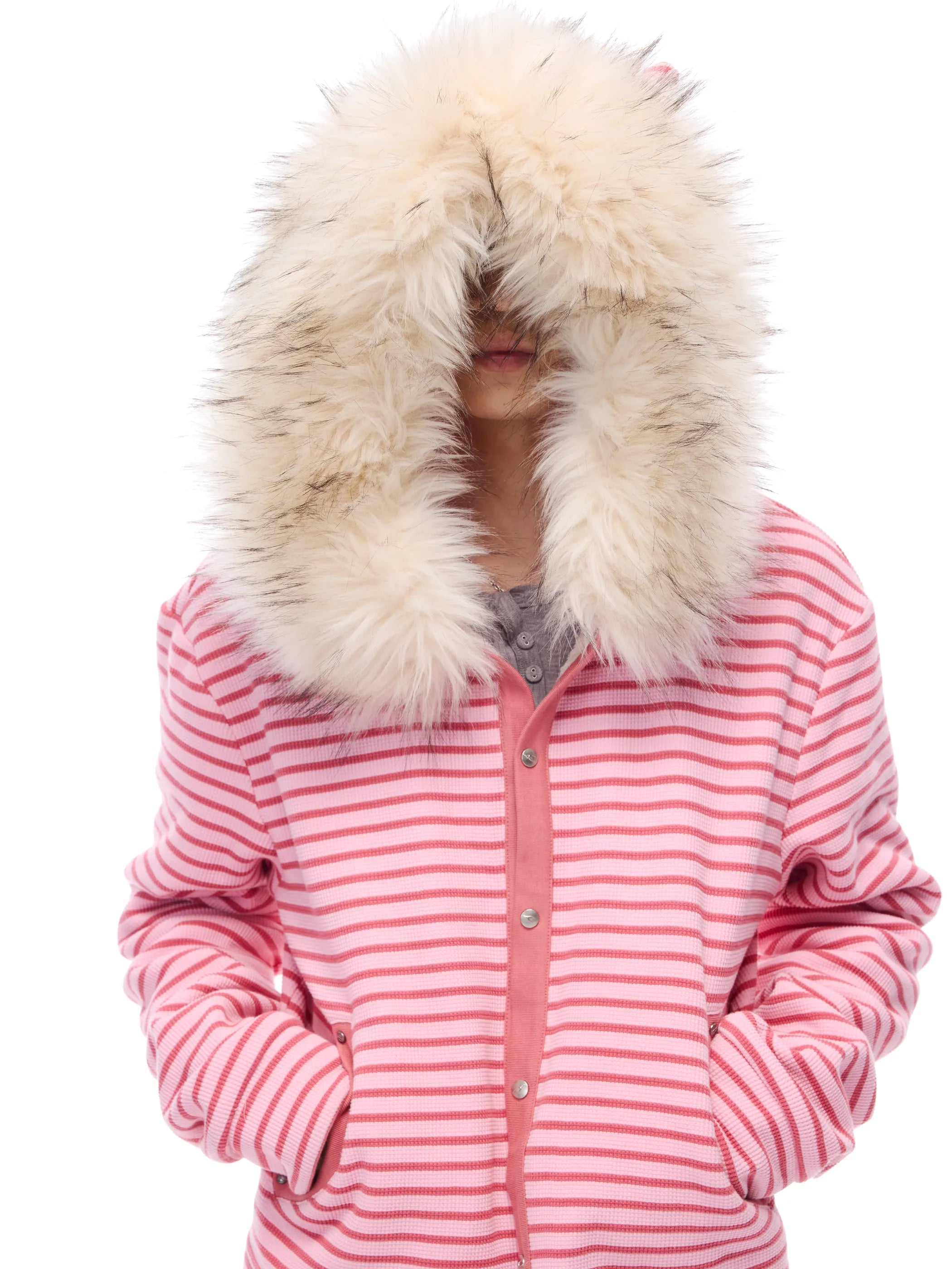 Hooded sweatshirt jacket