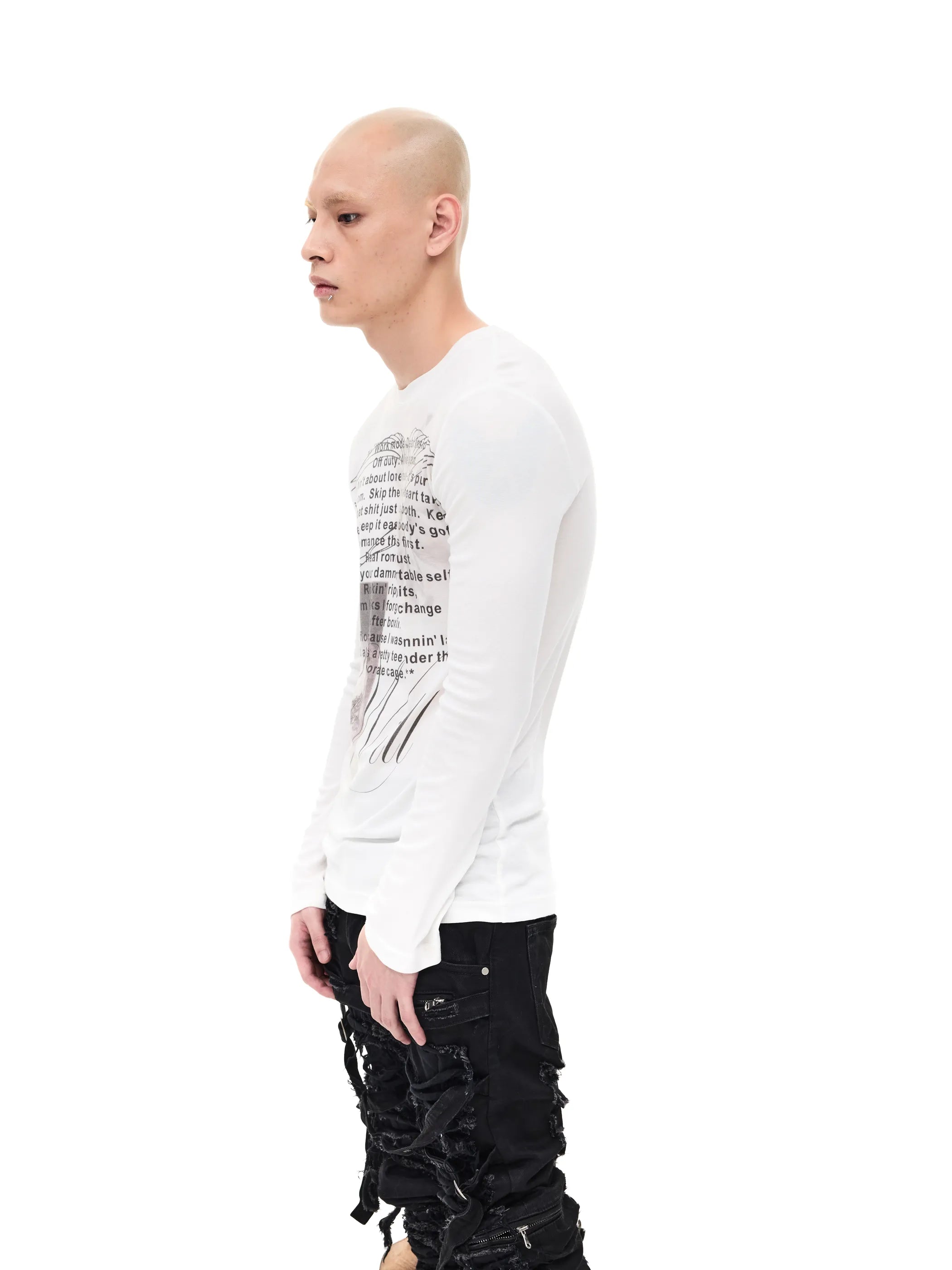 Printed Slim-fit Stretch Tee