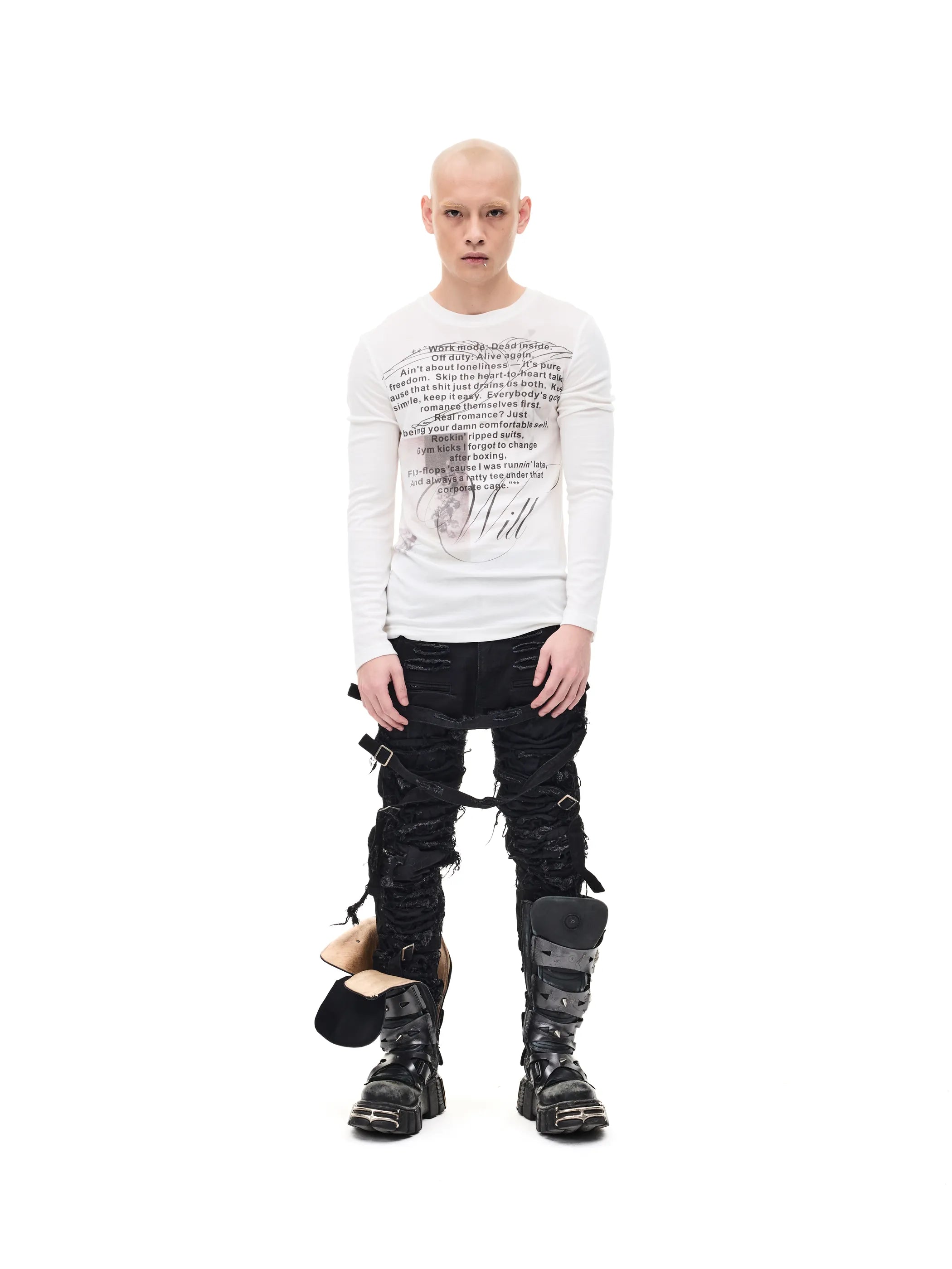 Printed Slim-fit Stretch Tee