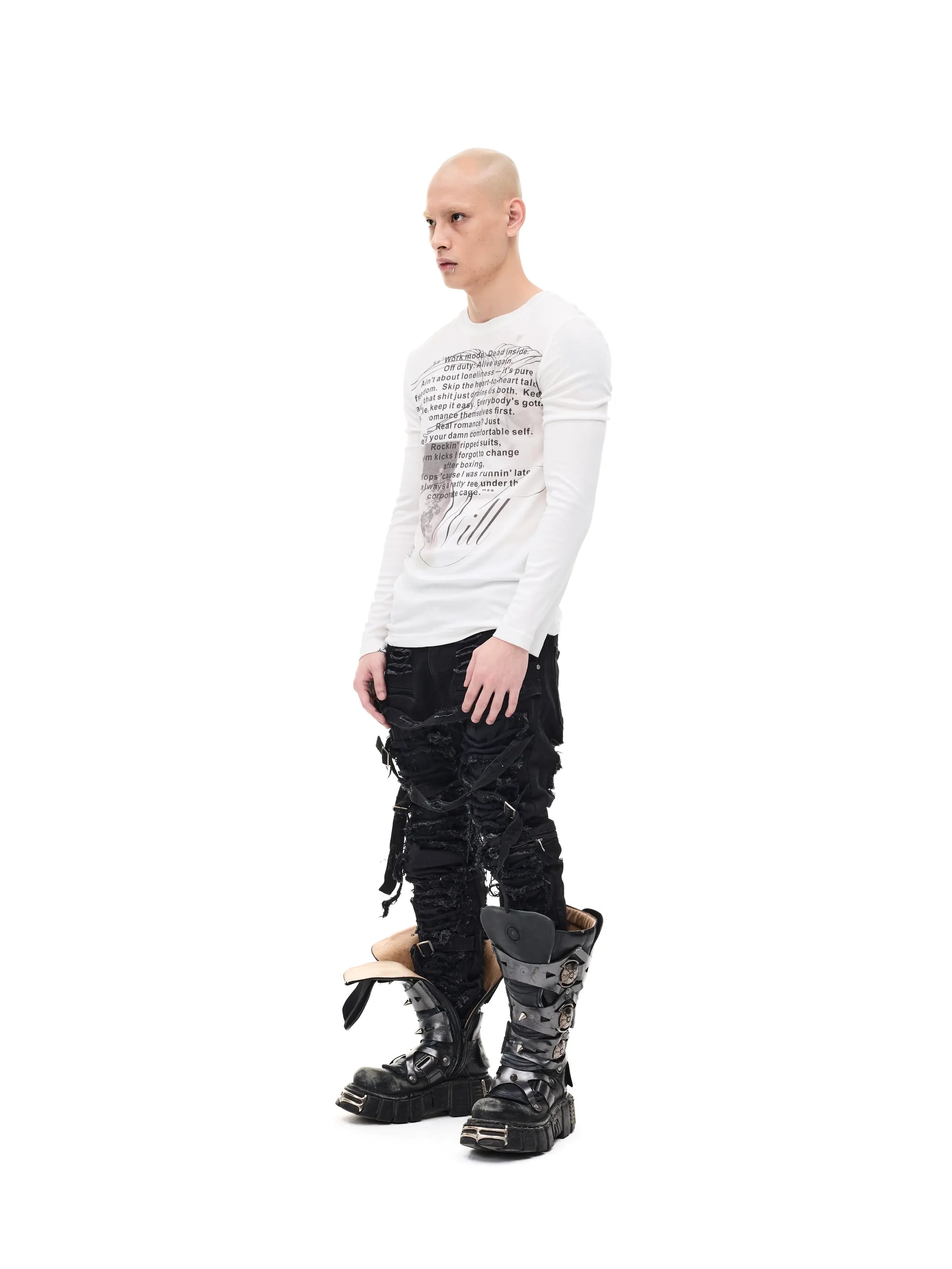 Printed Slim-fit Stretch Tee