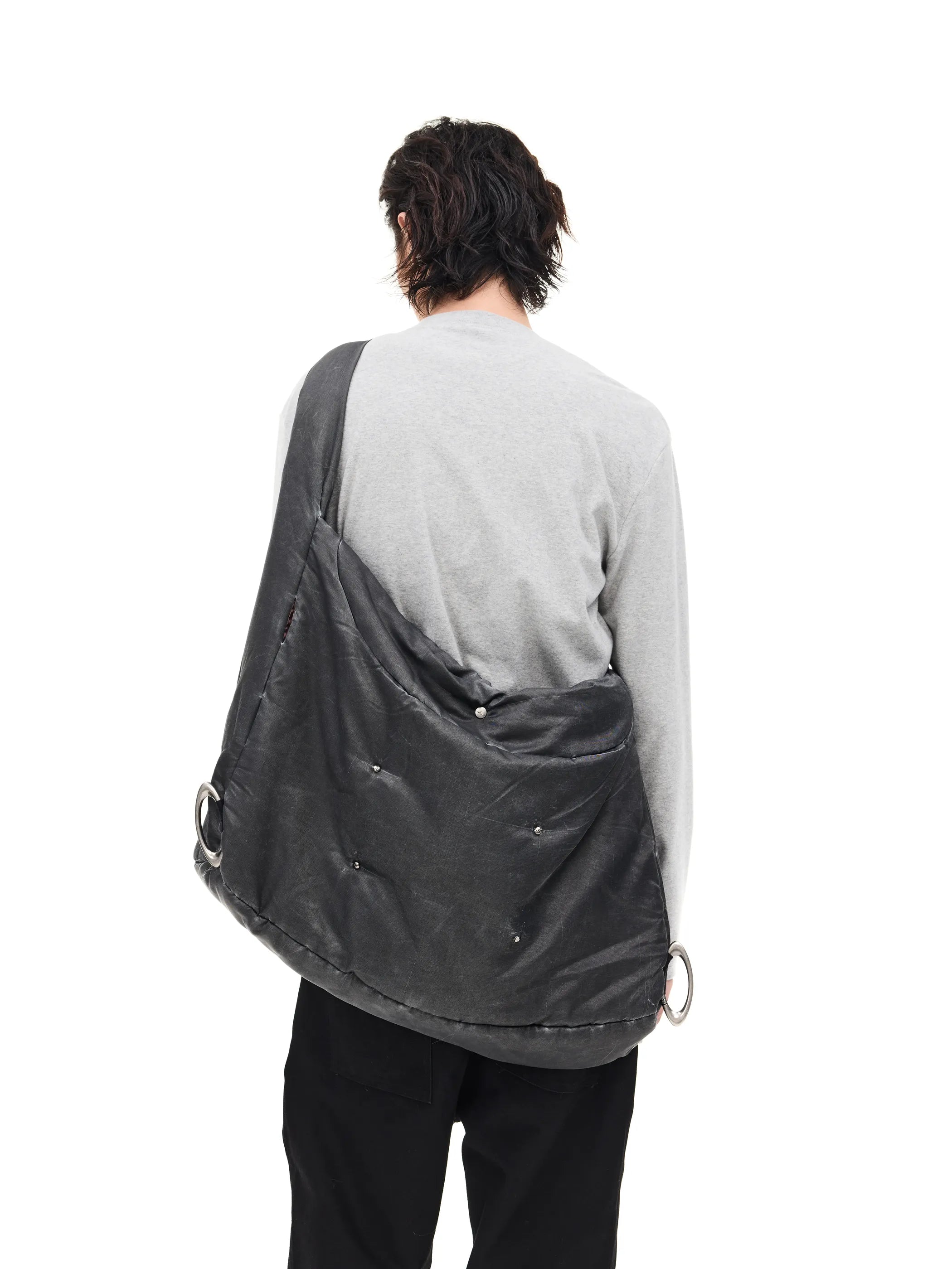 Transformable quilted crossbody bag