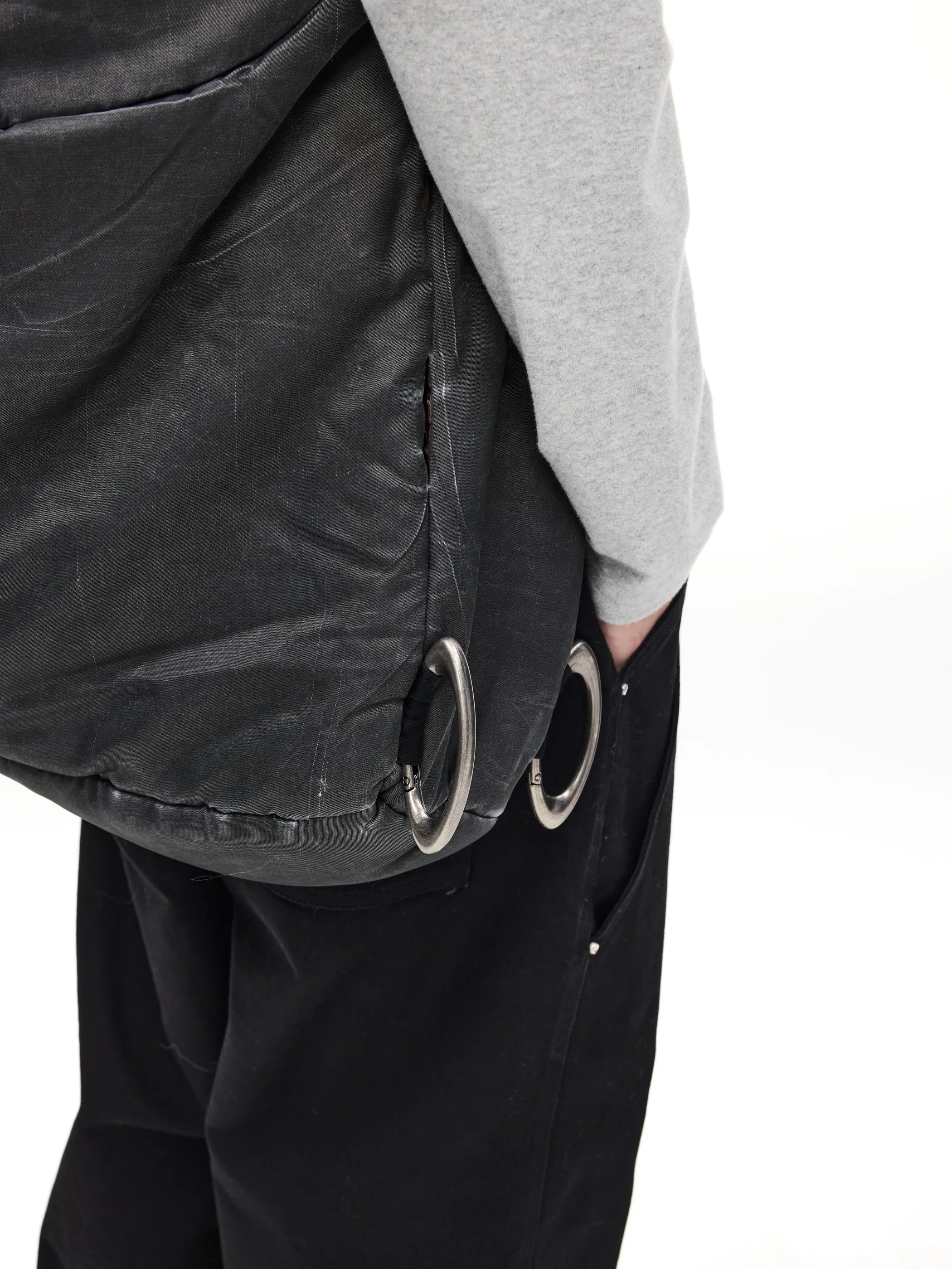 Transformable quilted crossbody bag