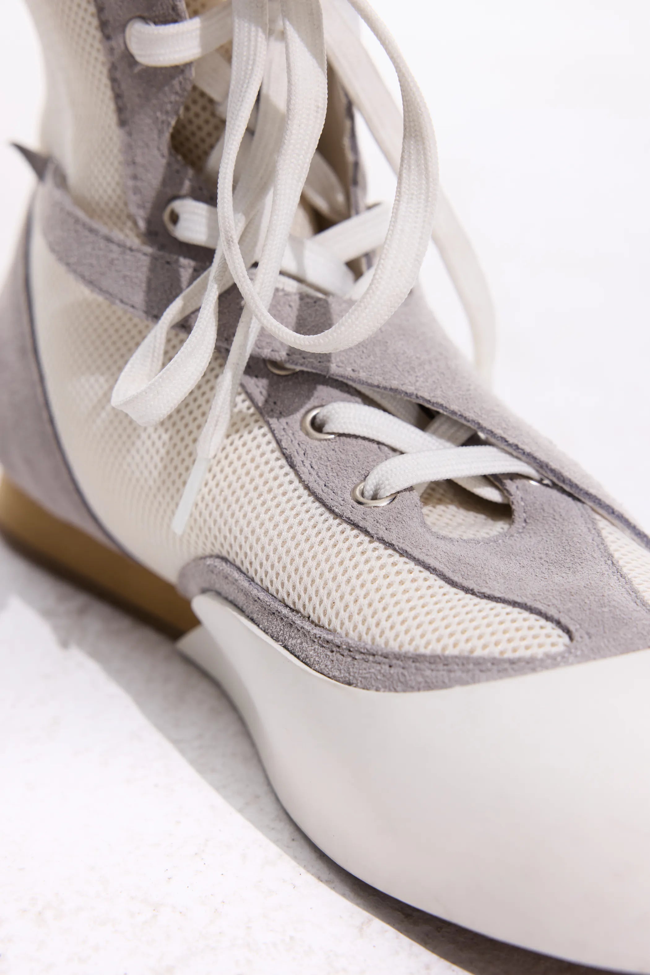 Boxing boots with lace detailing