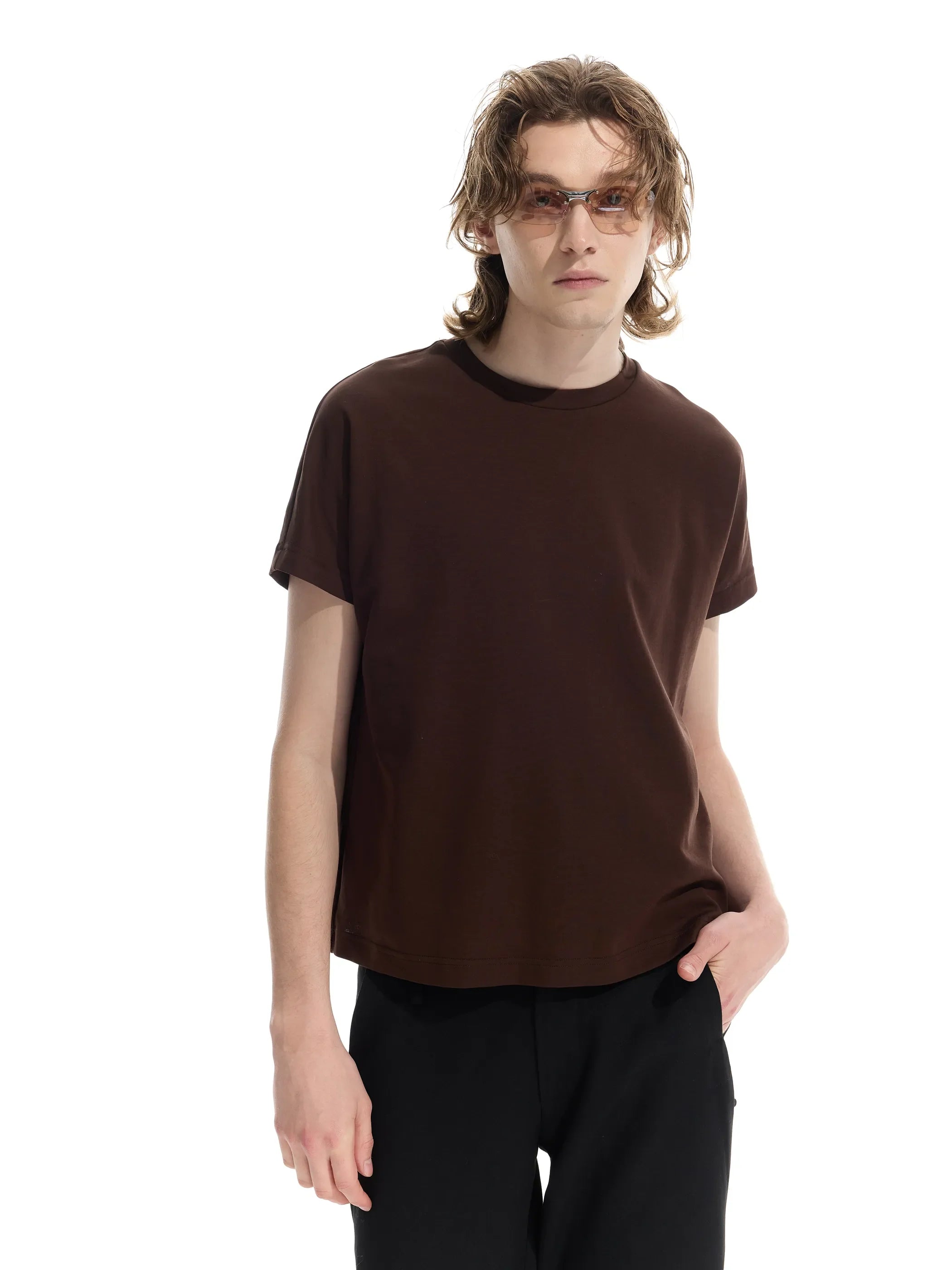 Model shot of Essential Commute Short-Sleeve Tee 3