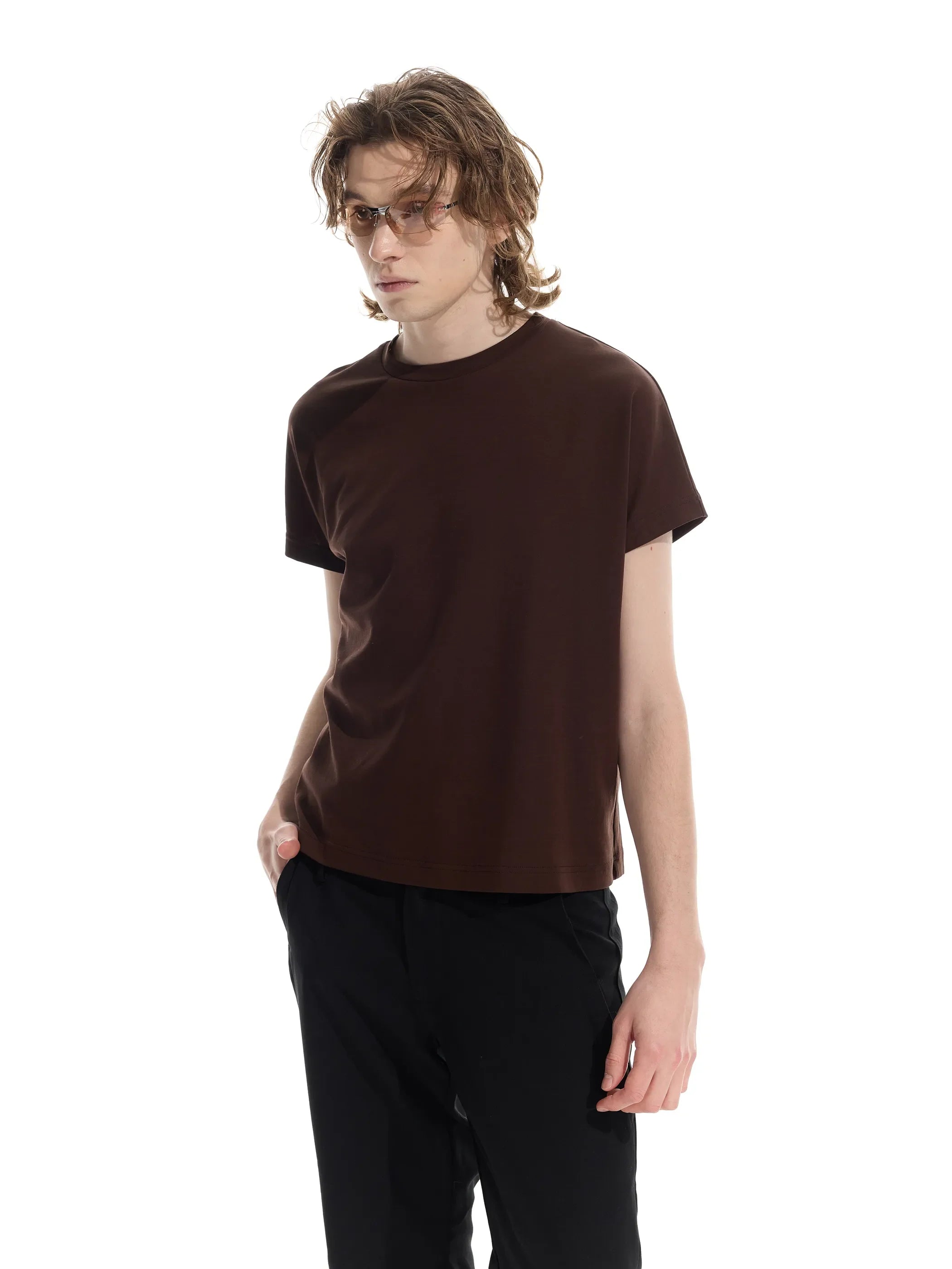Model shot of Essential Commute Short-Sleeve Tee 4