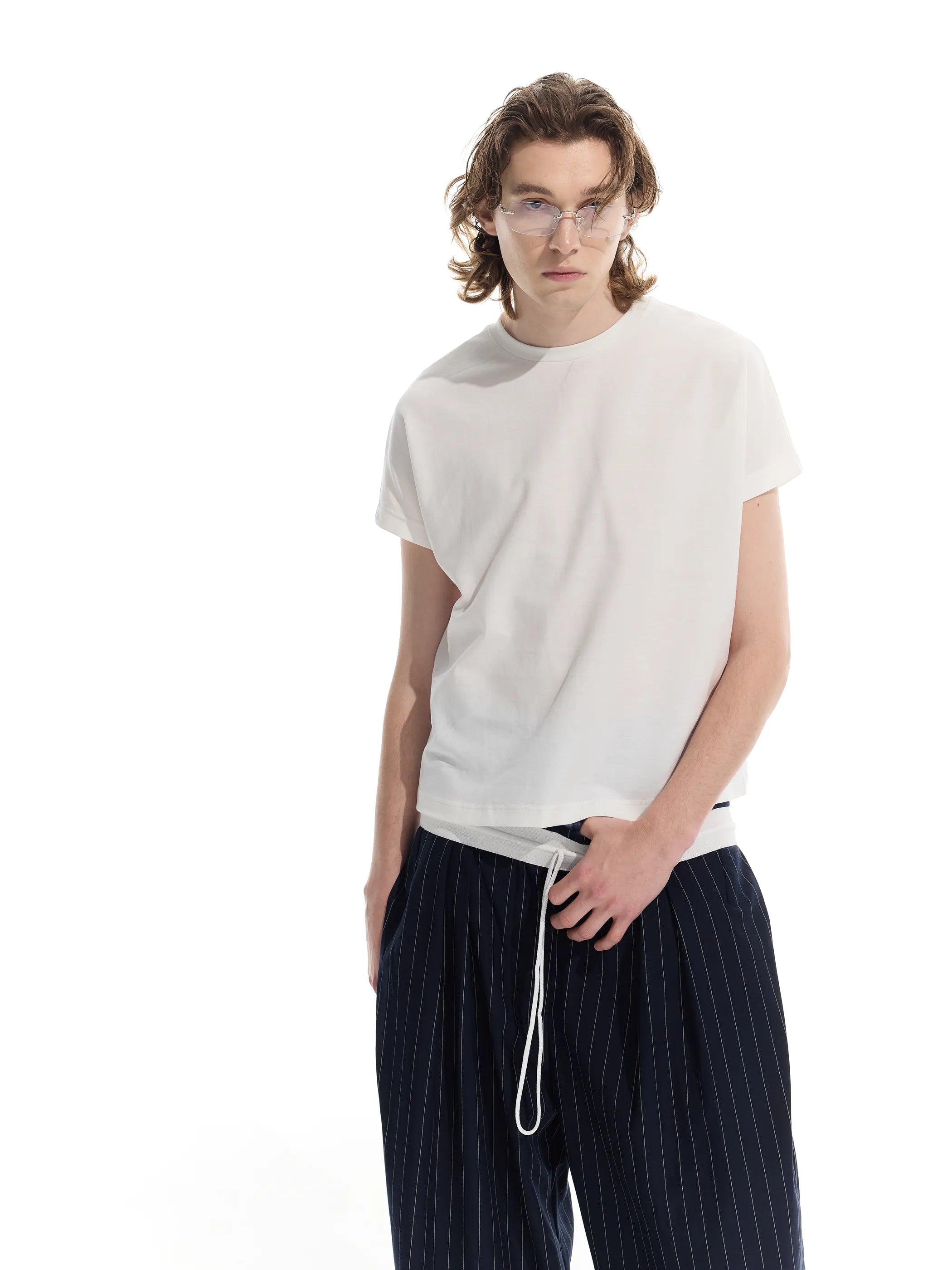 Model shot of Essential Commute Short-Sleeve Tee 4
