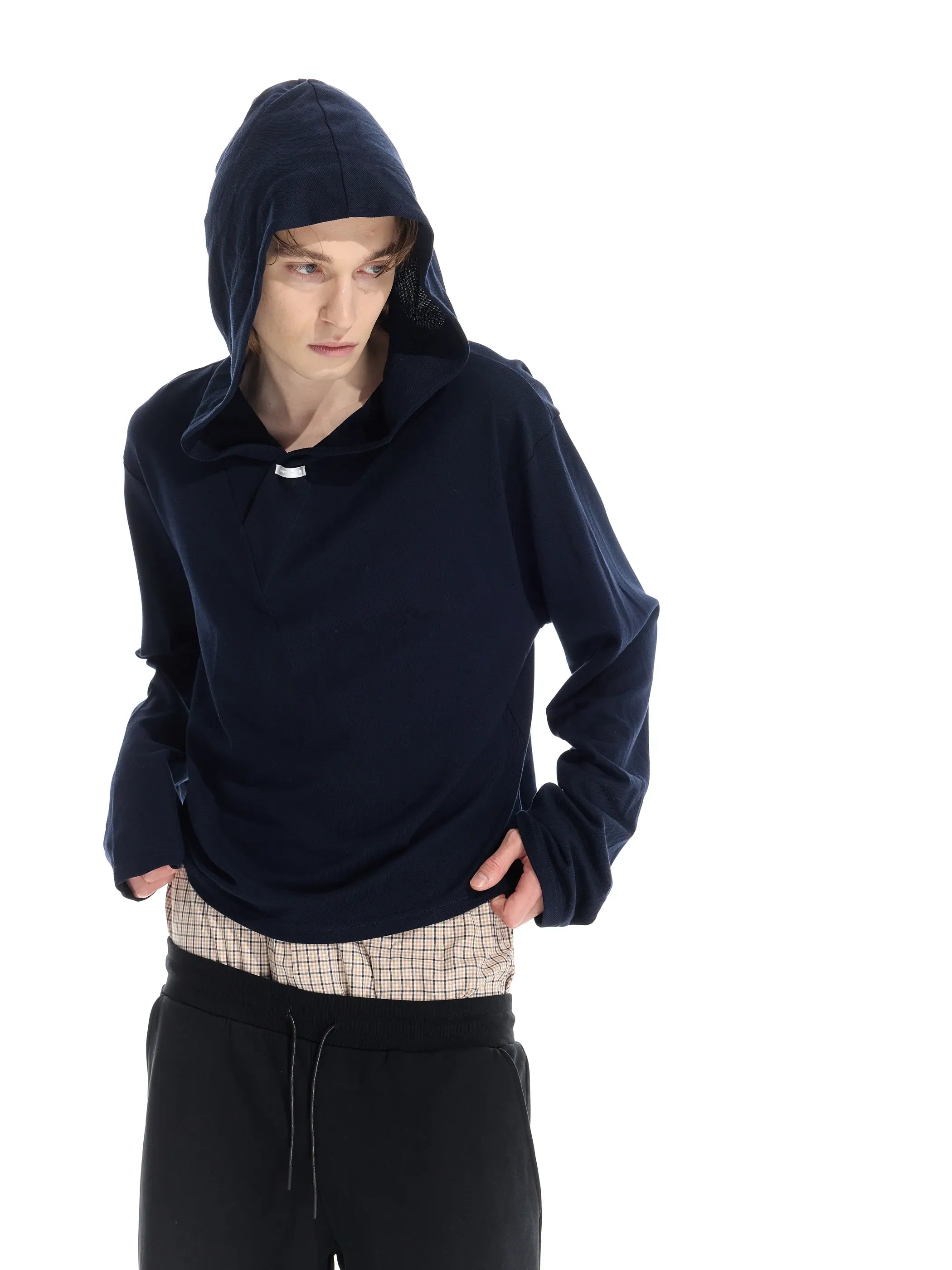 Model shot of Lightweight Hooded T-Shirt 5