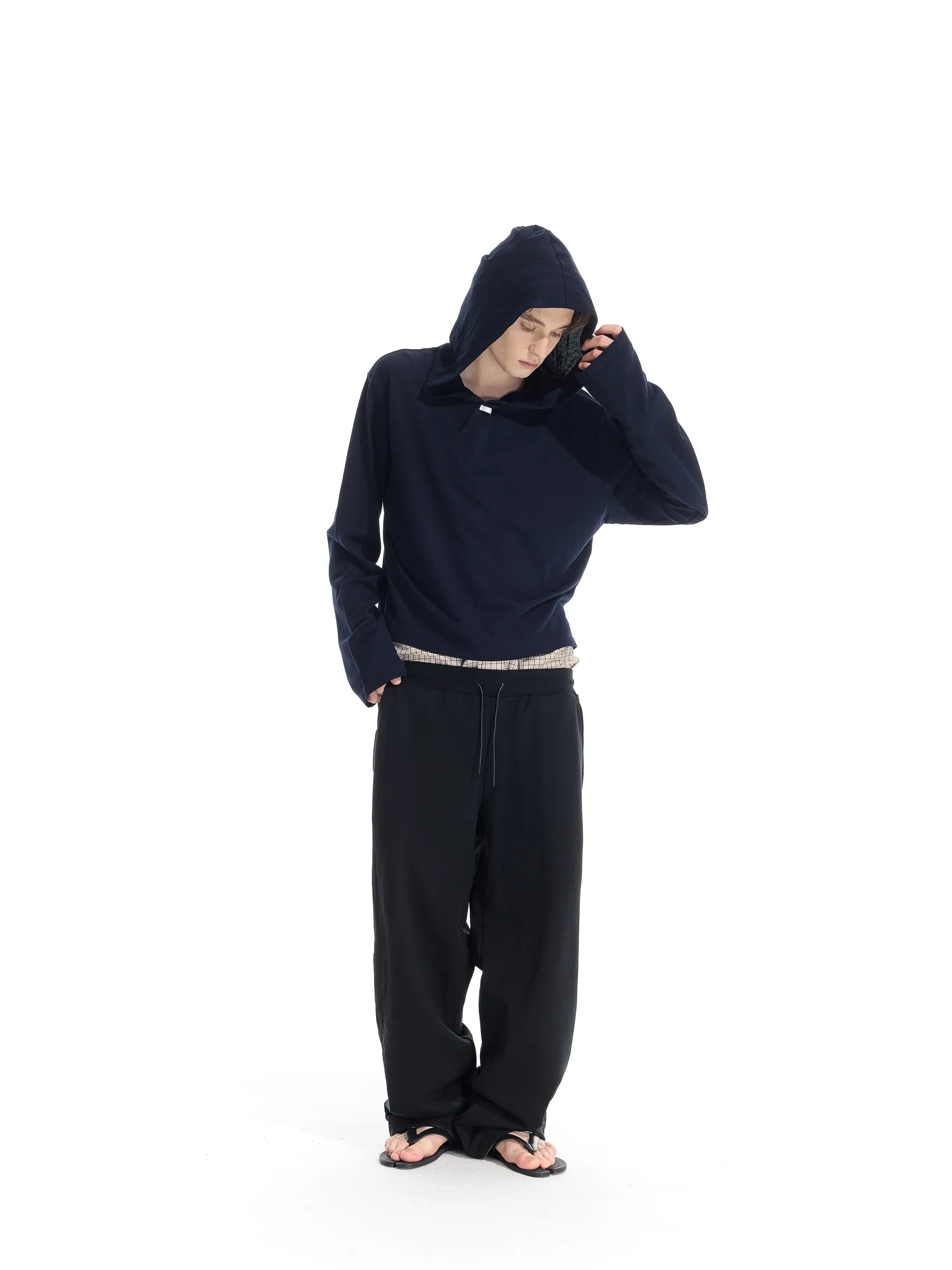 Model shot of Lightweight Hooded T-Shirt 6