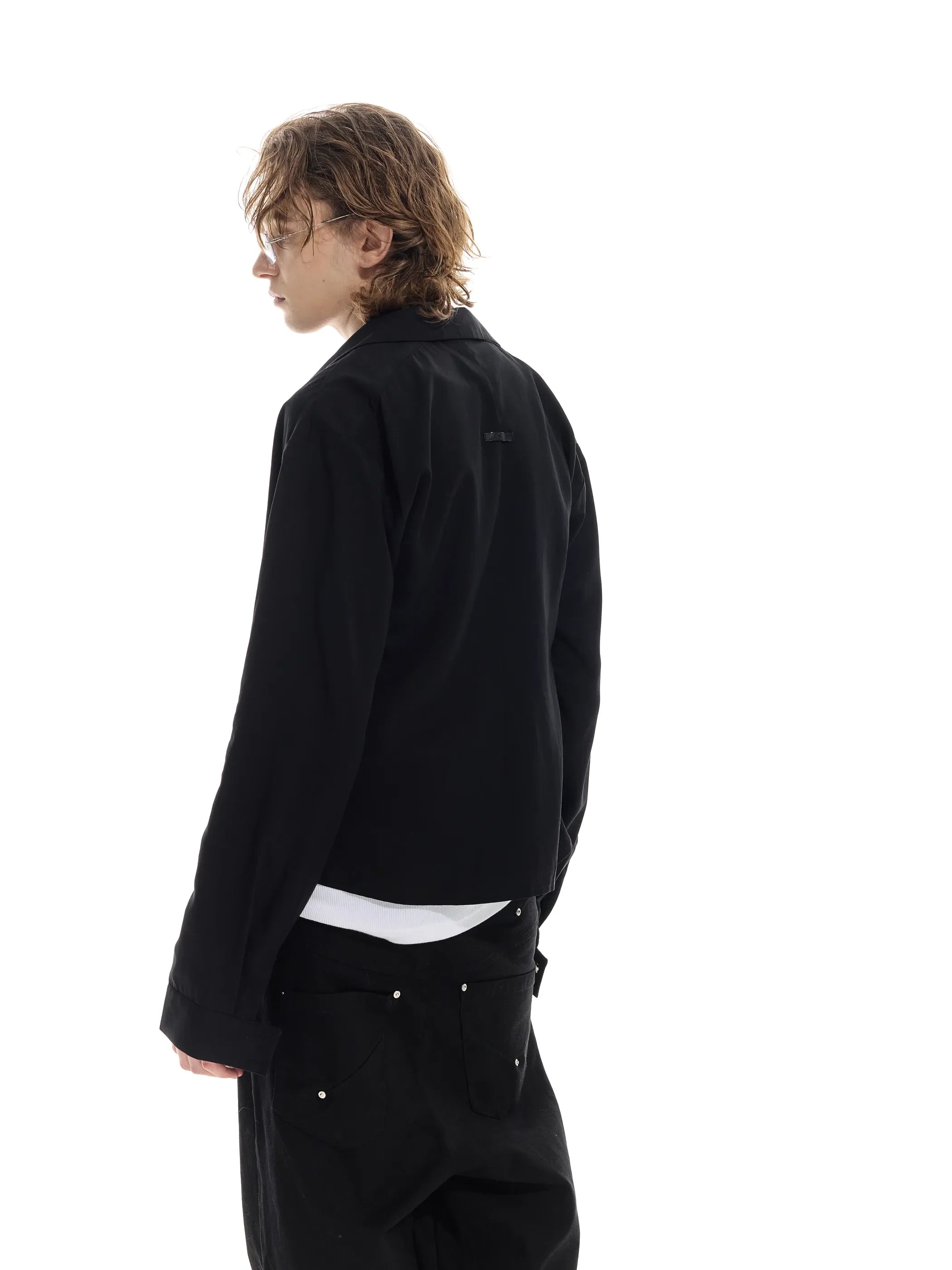 Model shot of Rose Fabric Long Shirt 7