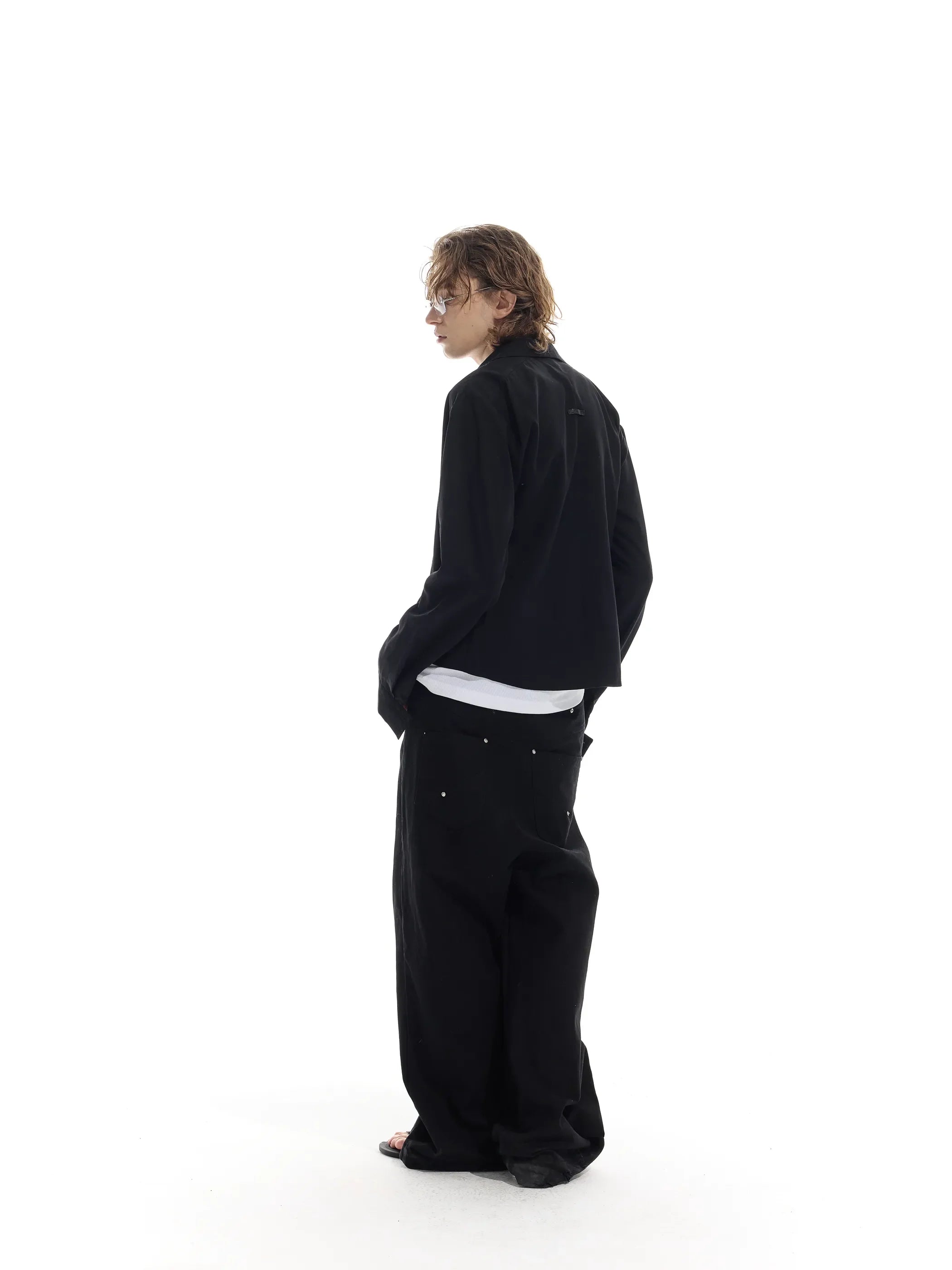 Model shot of Rose Fabric Long Shirt 9