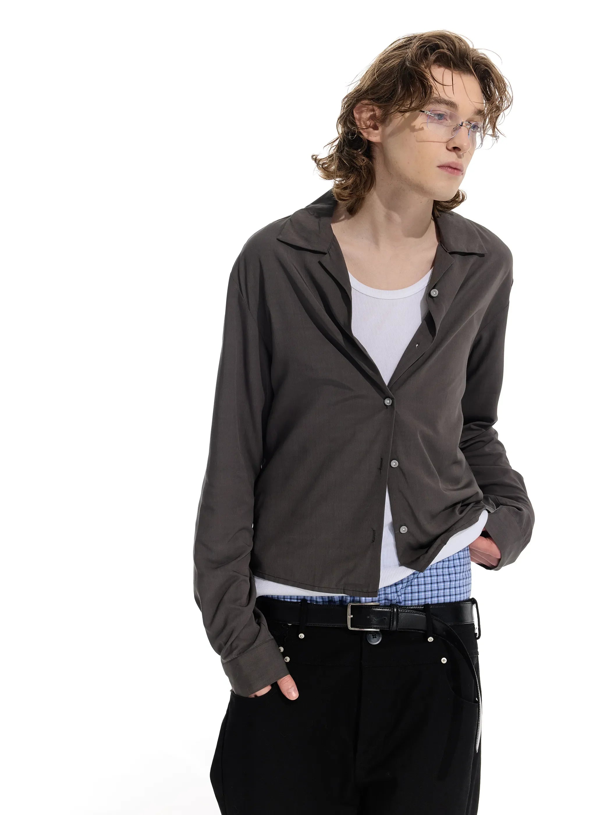 Main shot of Rose Fabric Long Shirt