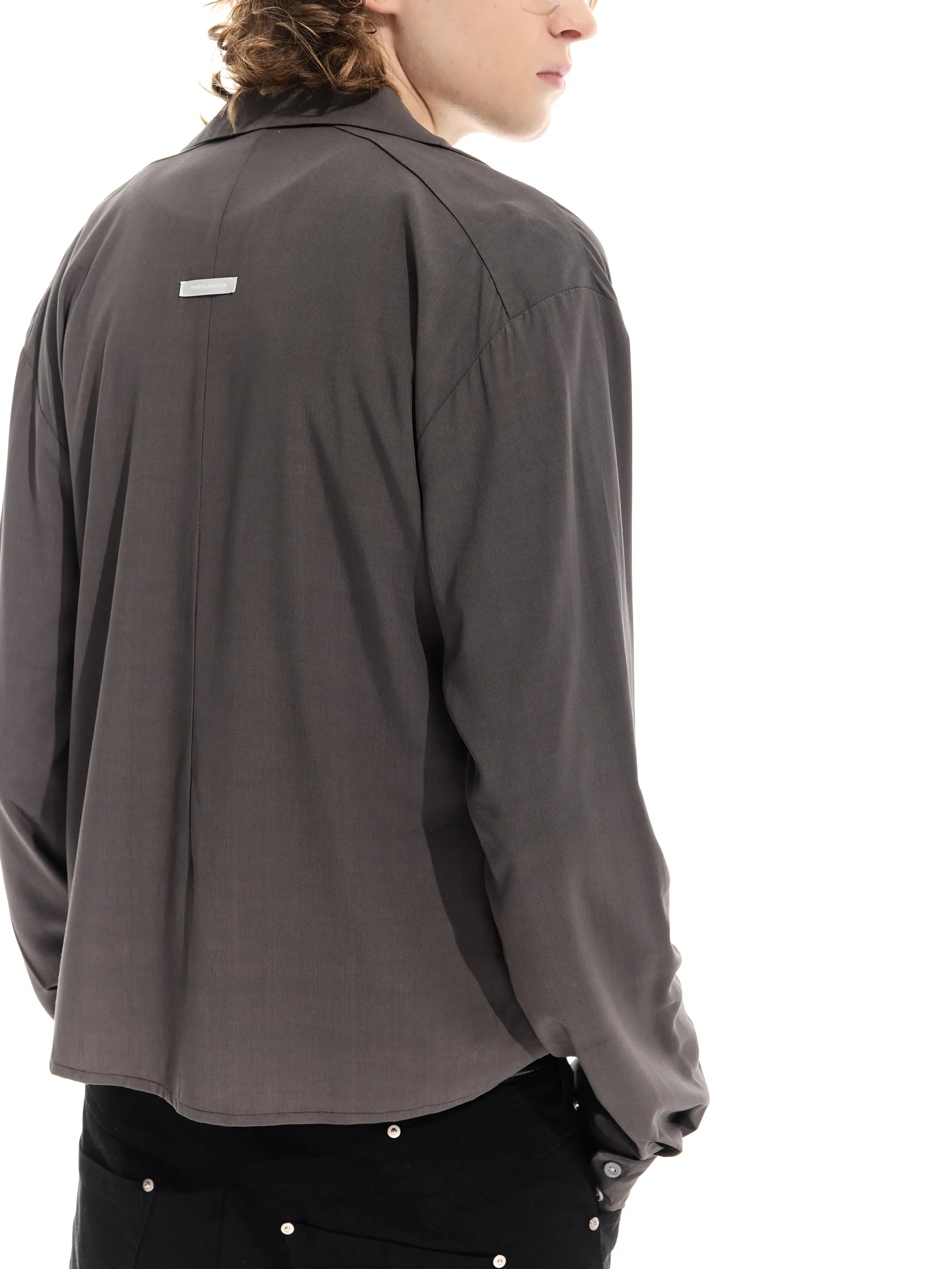 Model shot of Rose Fabric Long Shirt 5