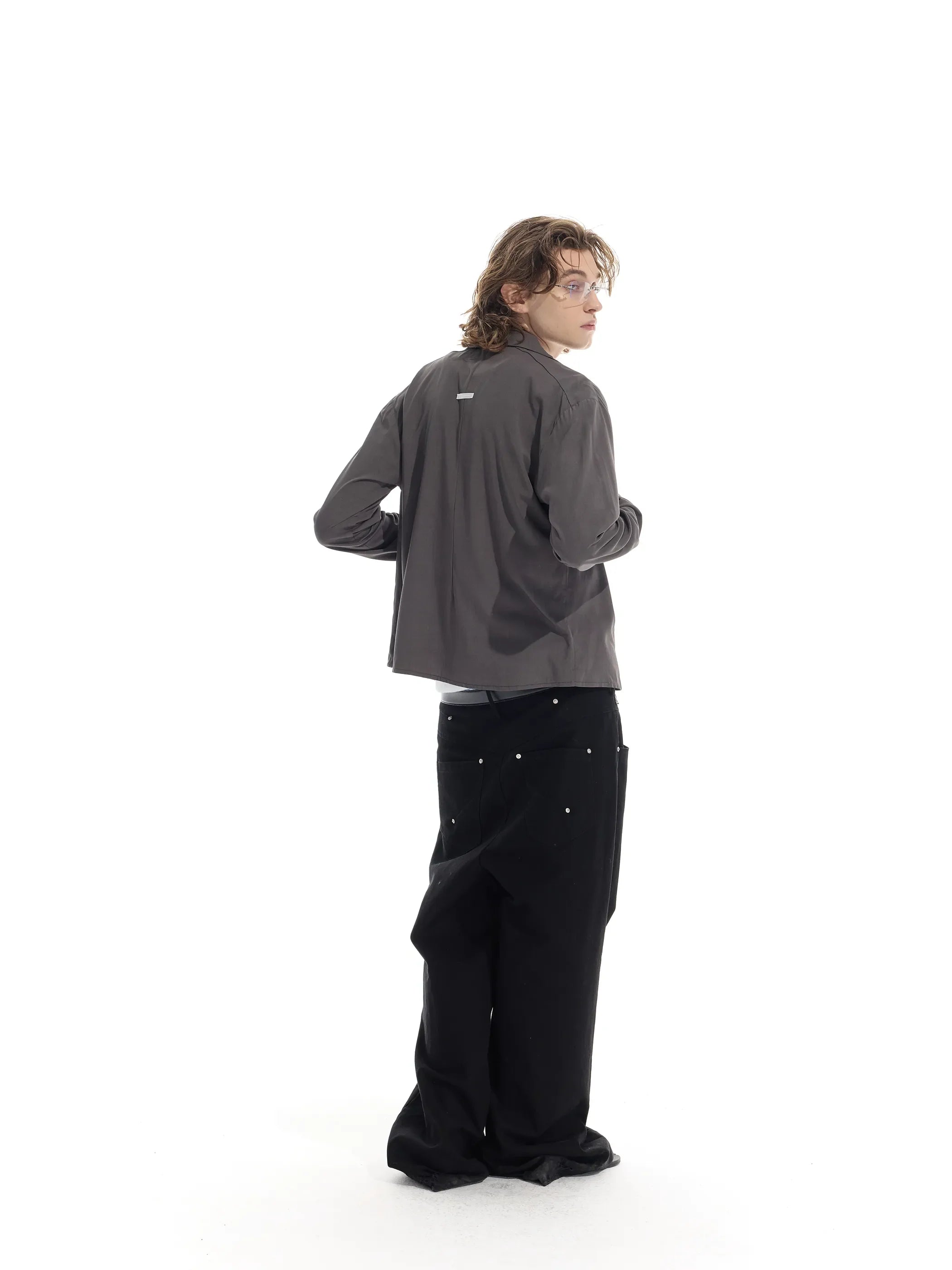 Model shot of Rose Fabric Long Shirt 9