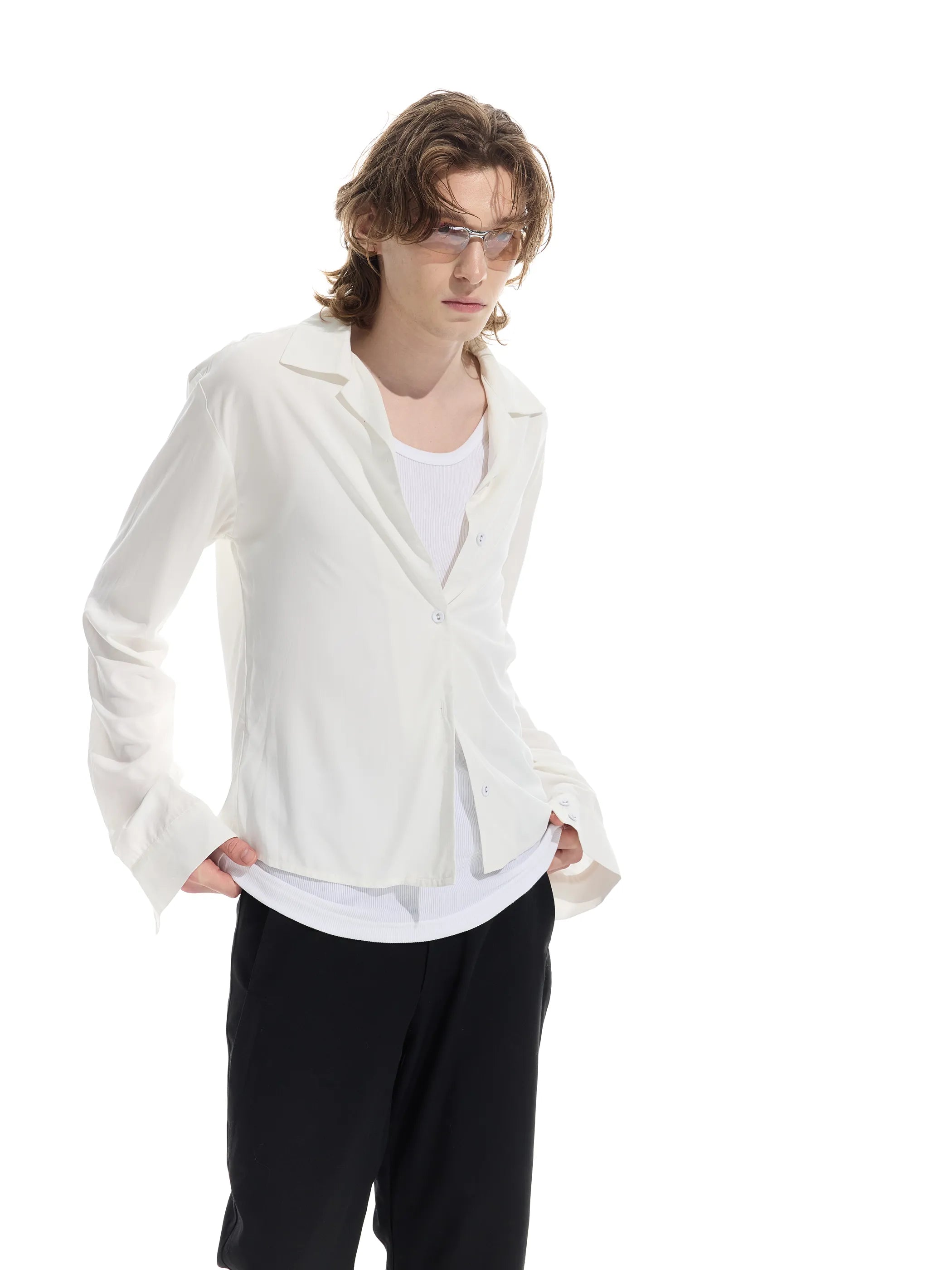 Main shot of Rose Fabric Long Shirt