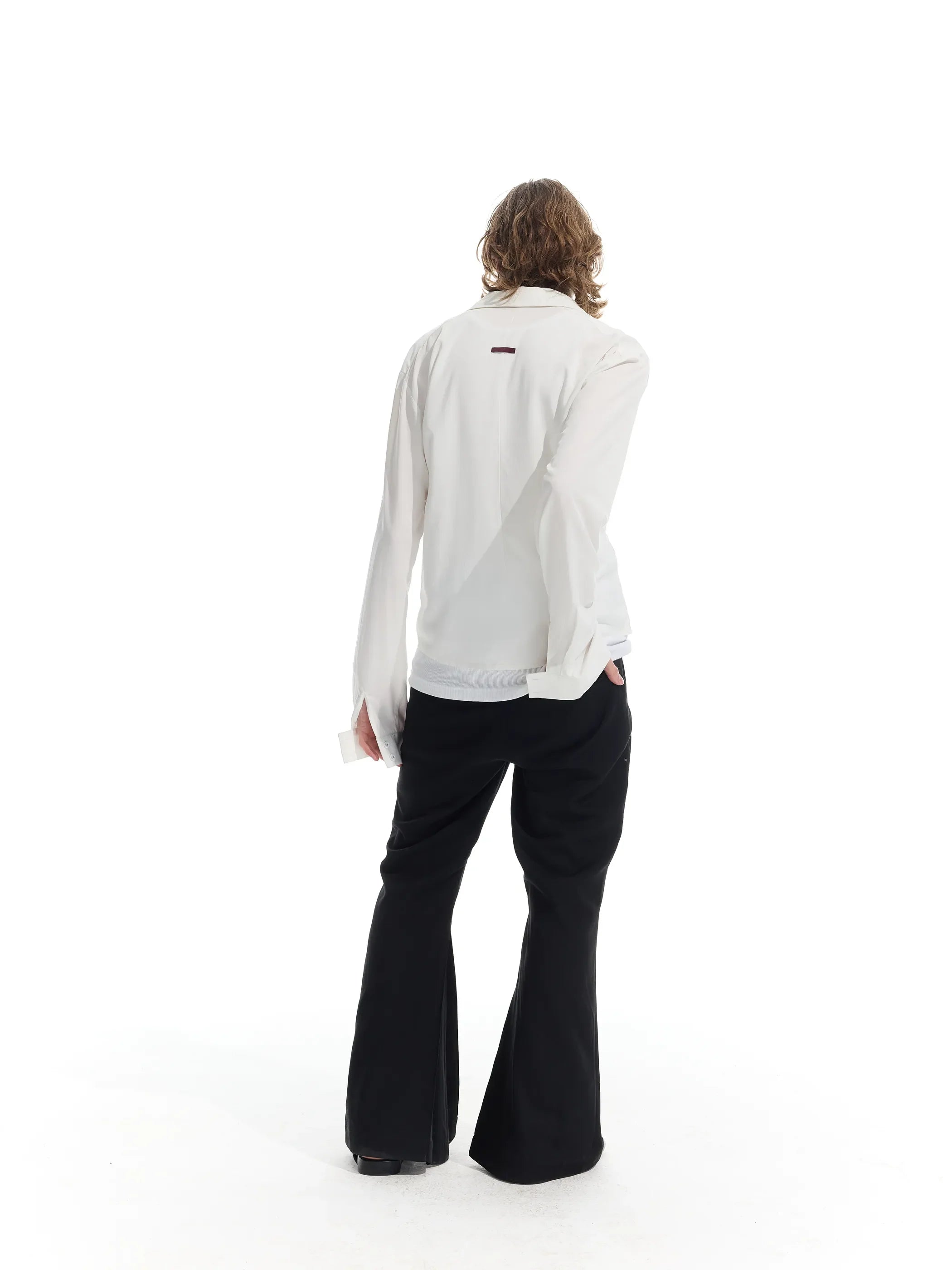 Model shot of Rose Fabric Long Shirt 8