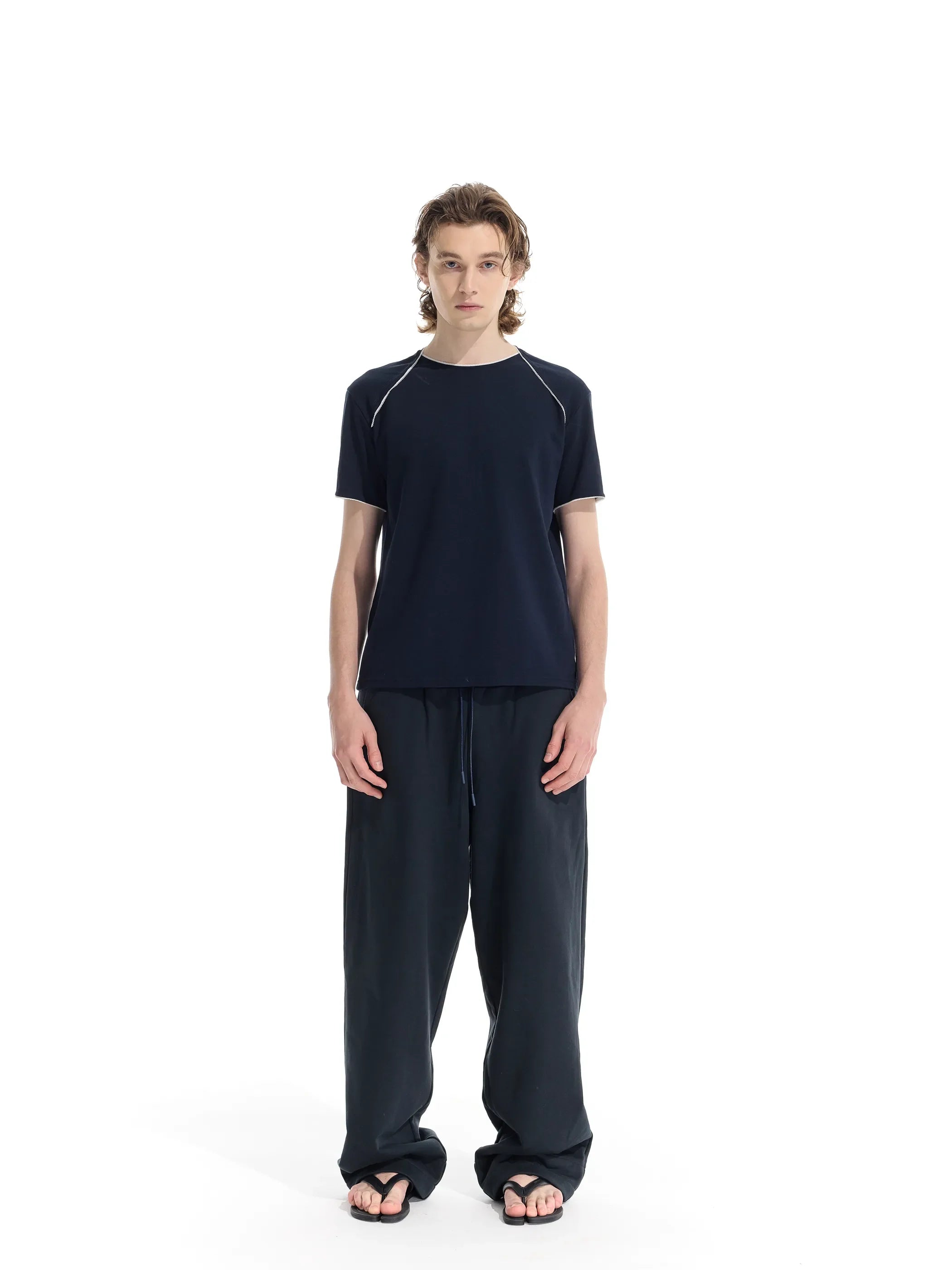 Model shot of Sorona Lace Trim T-Shirt 2