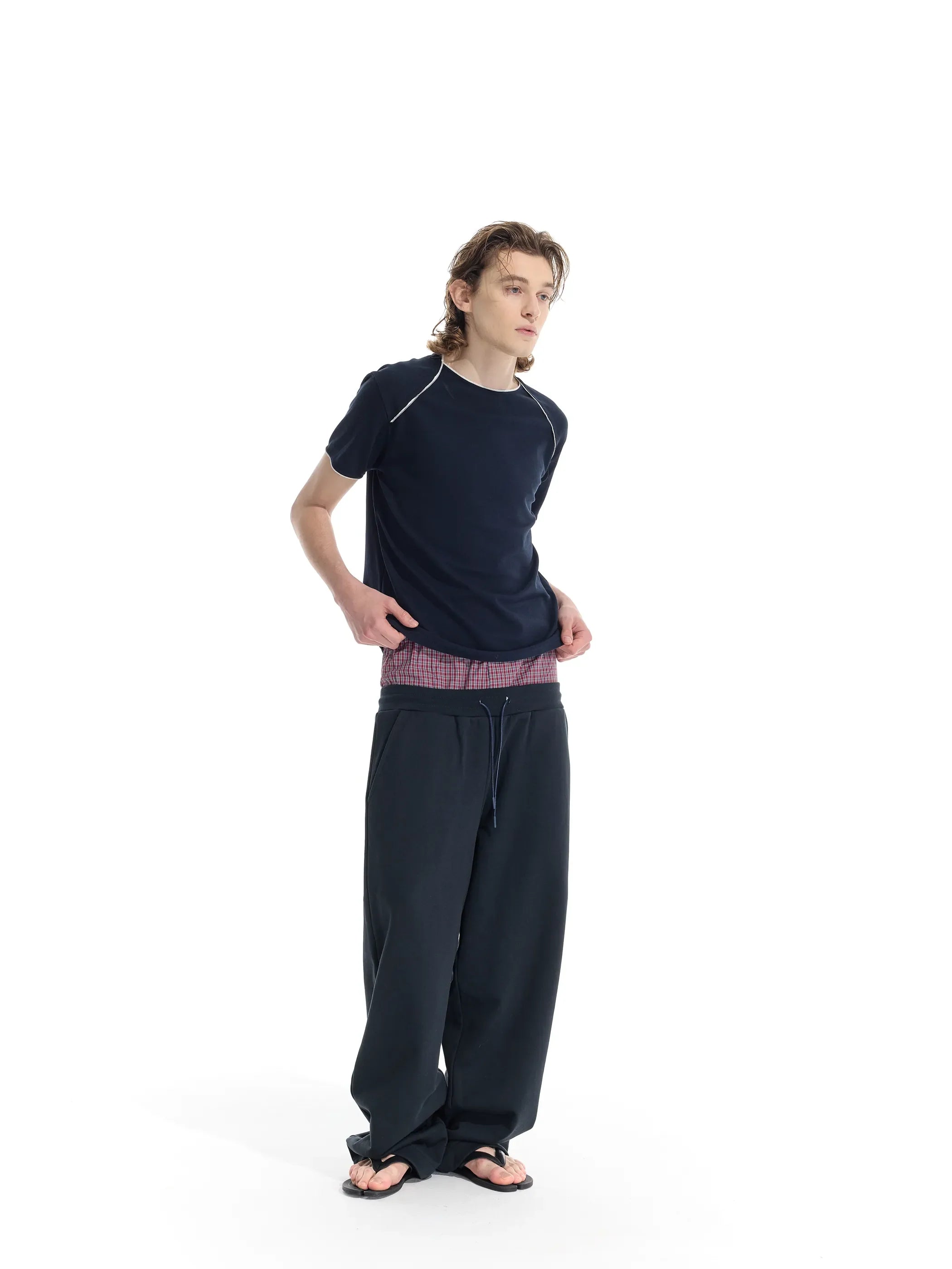 Model shot of Sorona Lace Trim T-Shirt 5