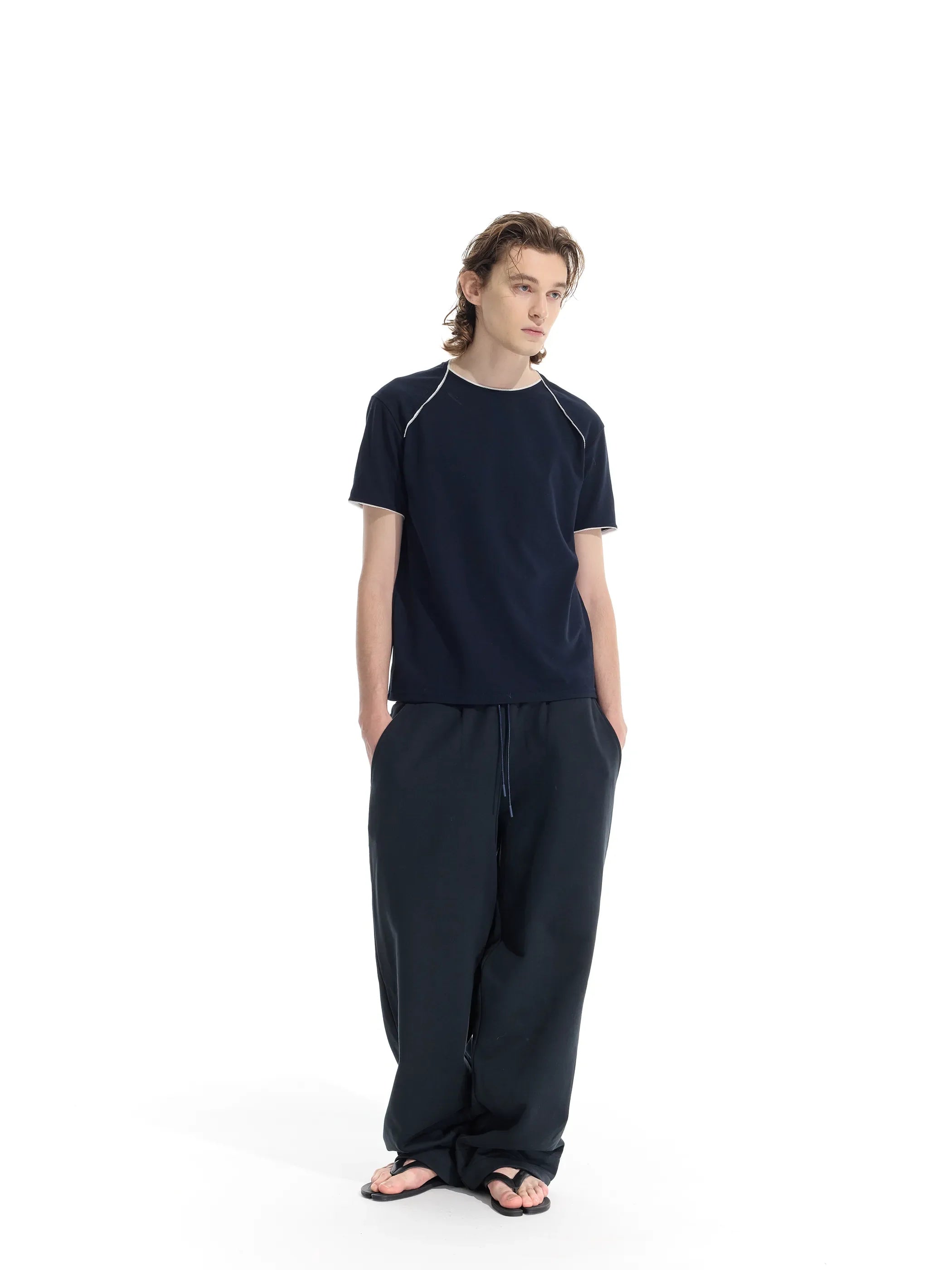 Model shot of Sorona Lace Trim T-Shirt 6