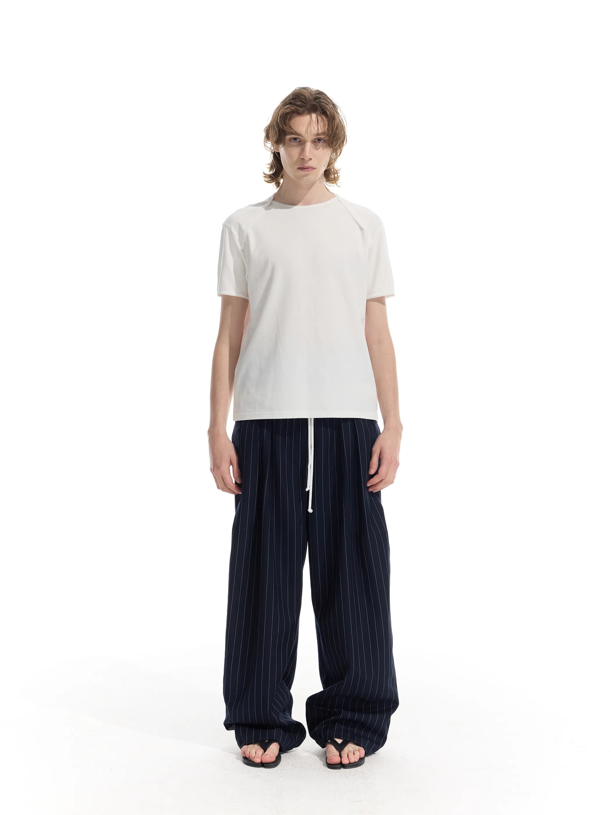 Model shot of Sorona Lace Trim T-Shirt 2