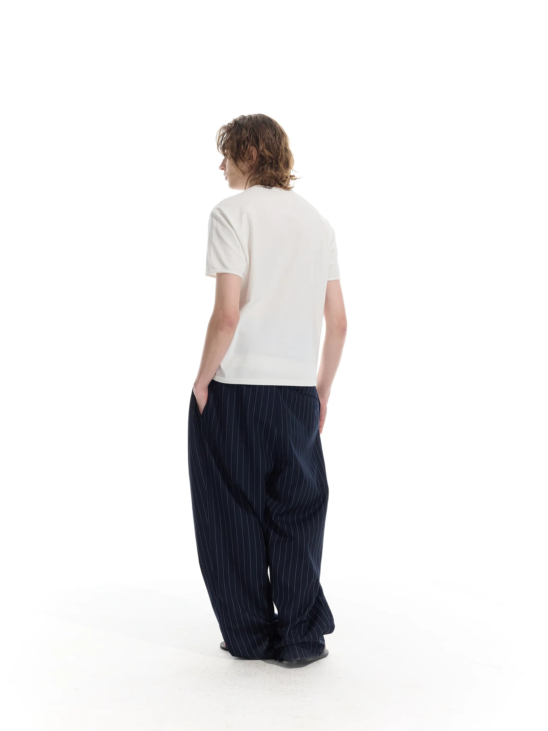 Model shot of Sorona Lace Trim T-Shirt 7