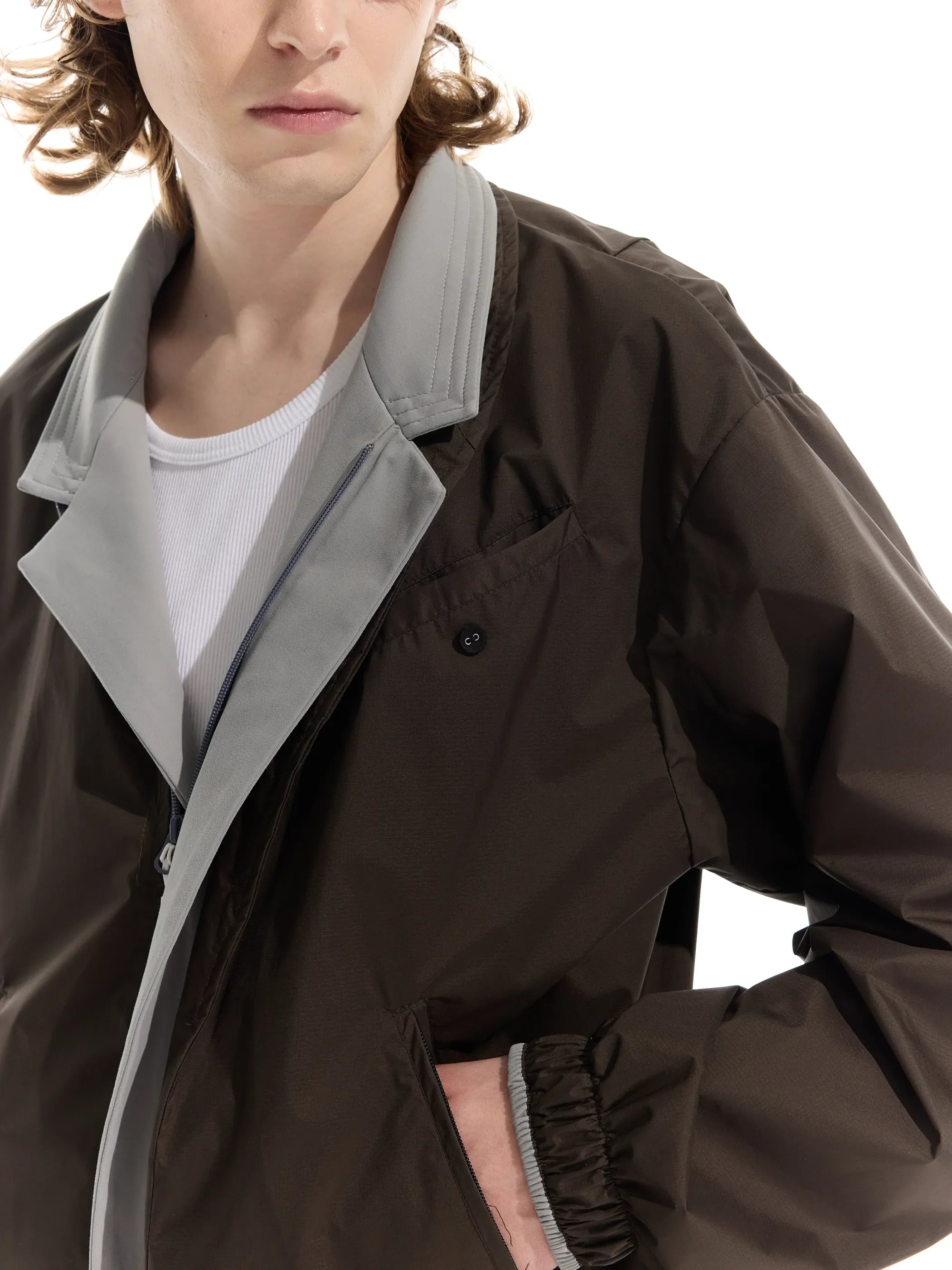 Model shot of UPF50+ Taoist Robe Style Sun Protection Jacket 5