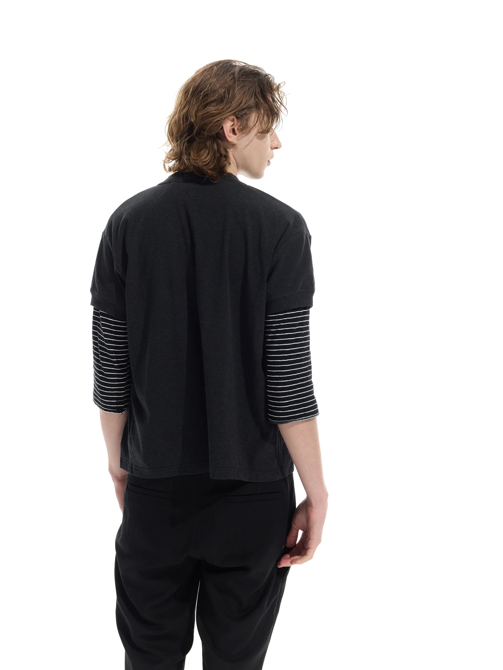Wool-blend short cardigan