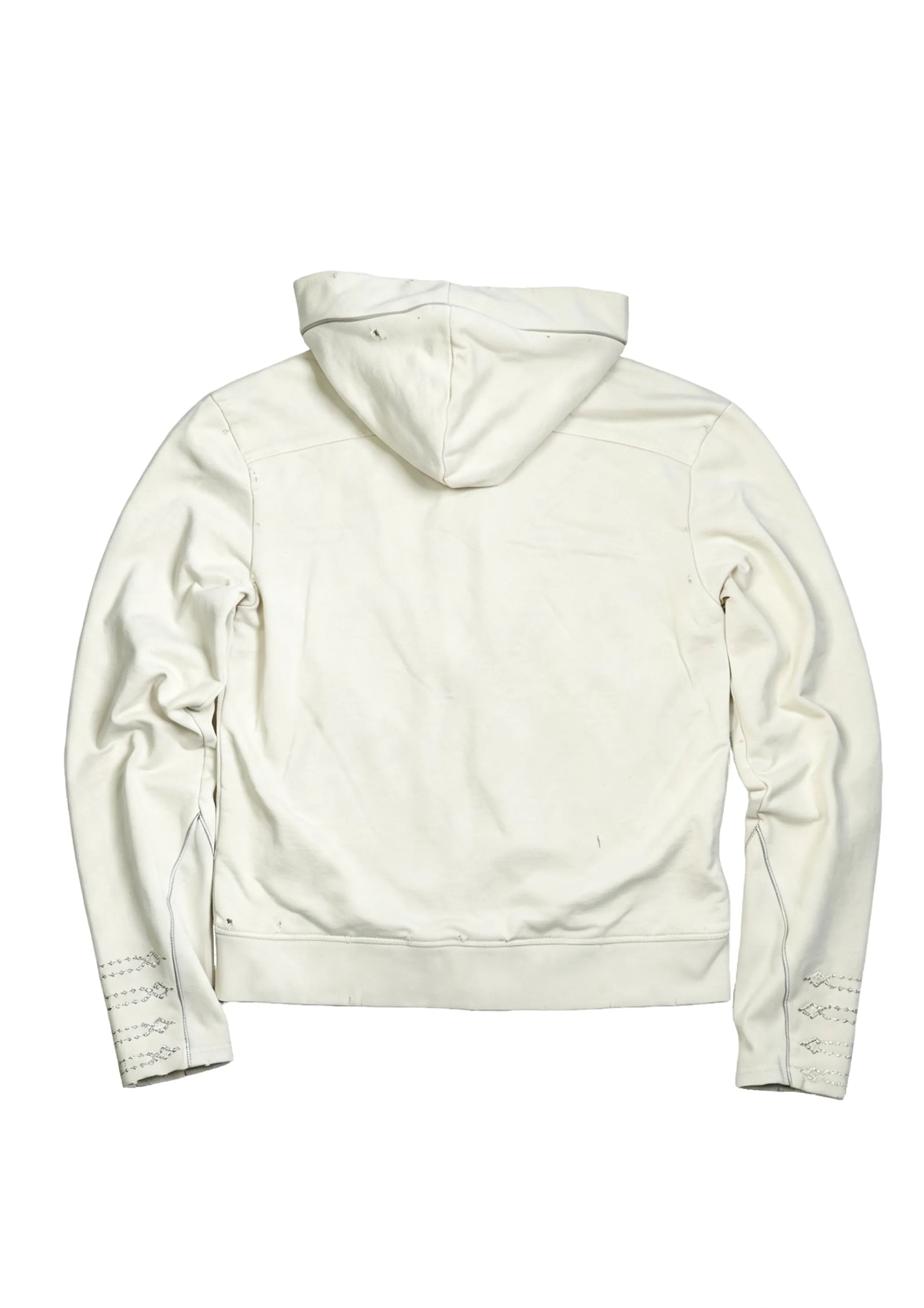 Court Embroidered Fur-trimmed Cropped Sweatshirt