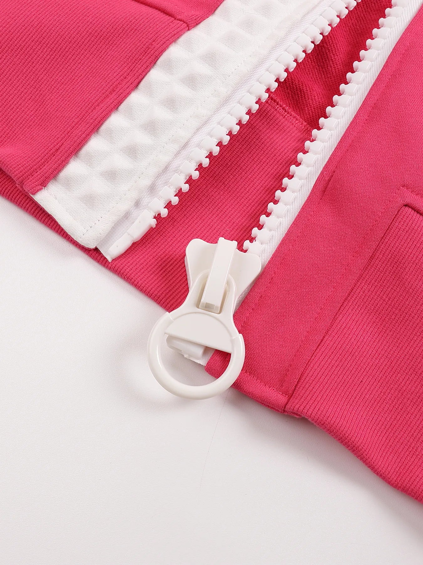 Large Zip Embossed Cross Hoodie