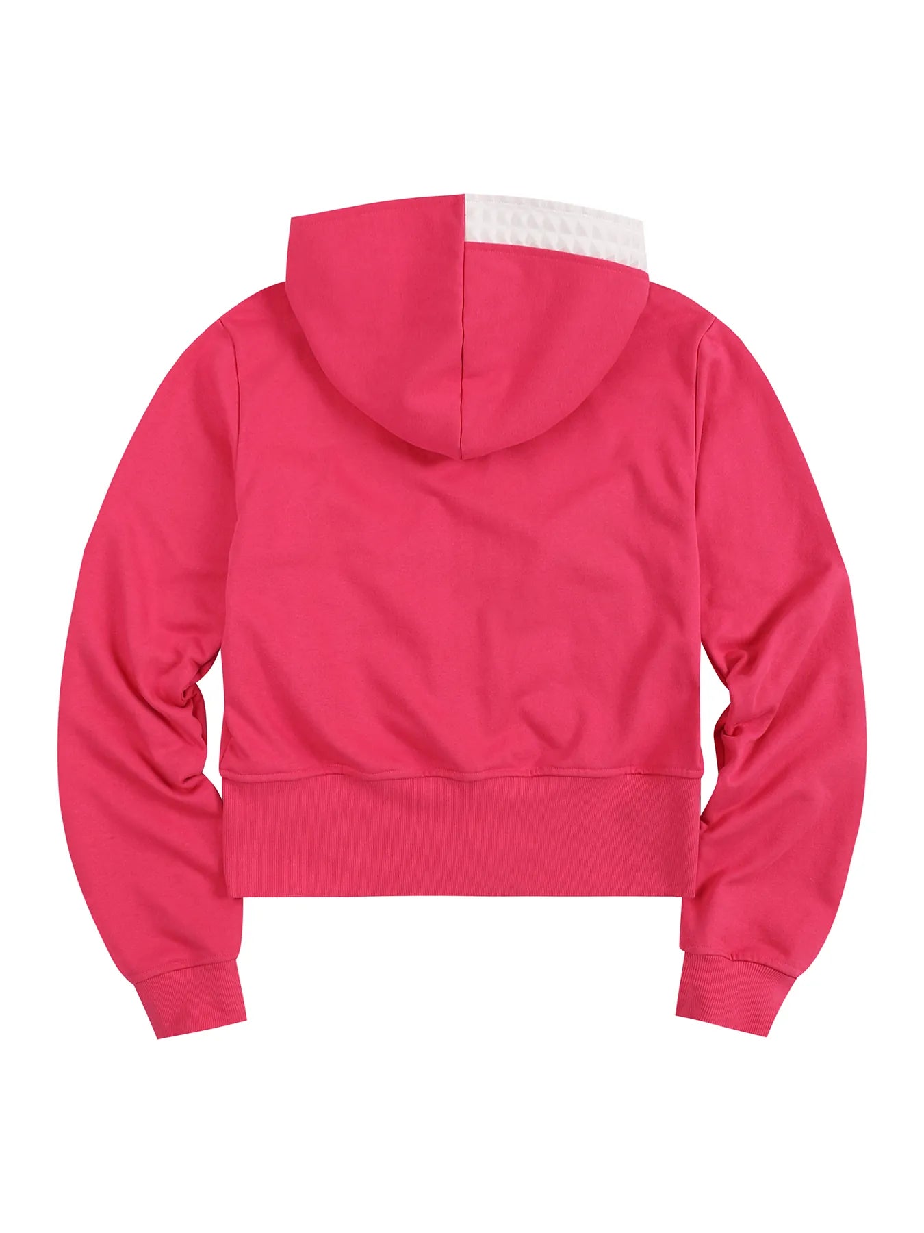 Large Zip Embossed Cross Hoodie