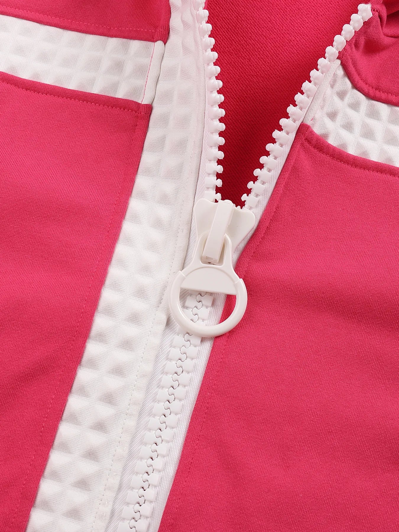 Large Zip Embossed Cross Hoodie