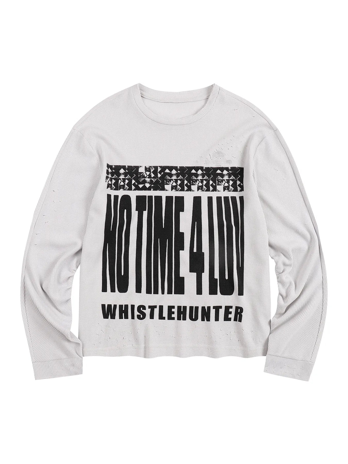 notimeforluv Print Waffle Long Sleeves
