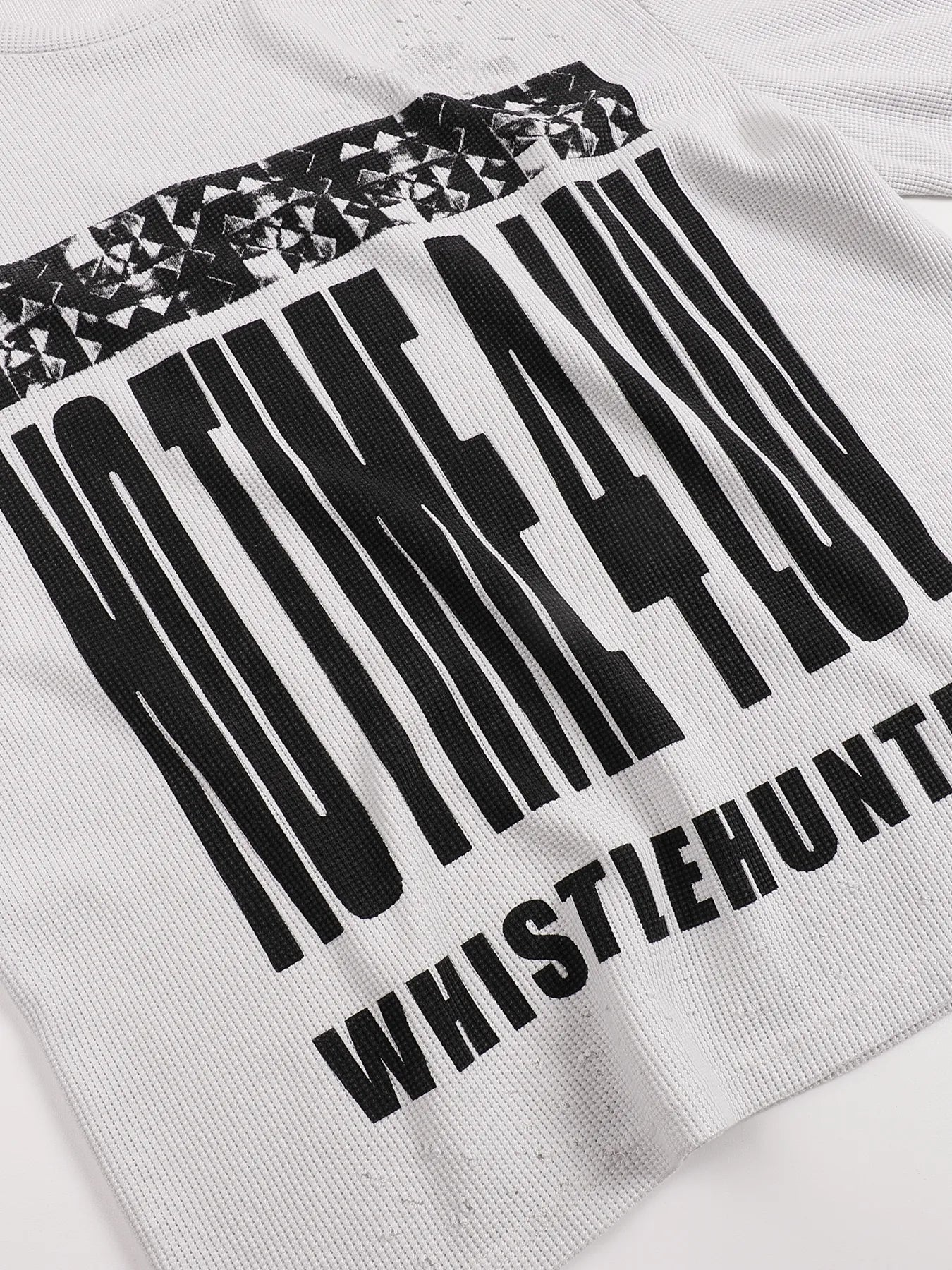 notimeforluv Print Waffle Long Sleeves
