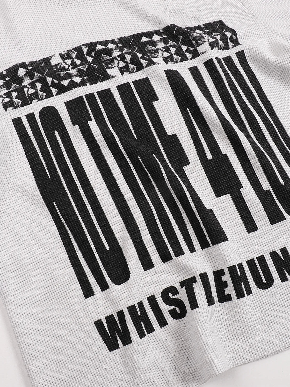 notimeforluv Print Waffle Long Sleeves