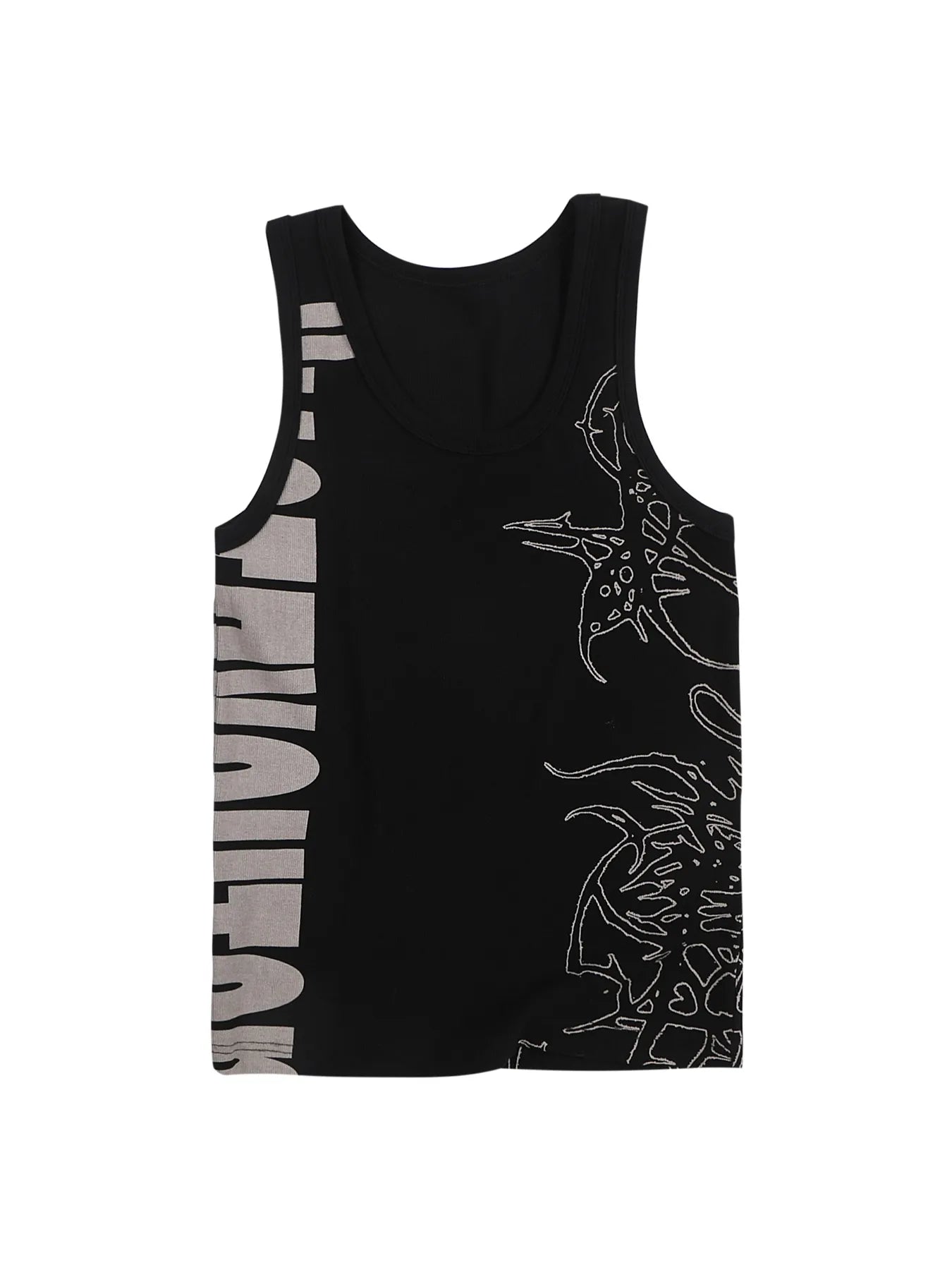 Graffiti high-stretch tank top